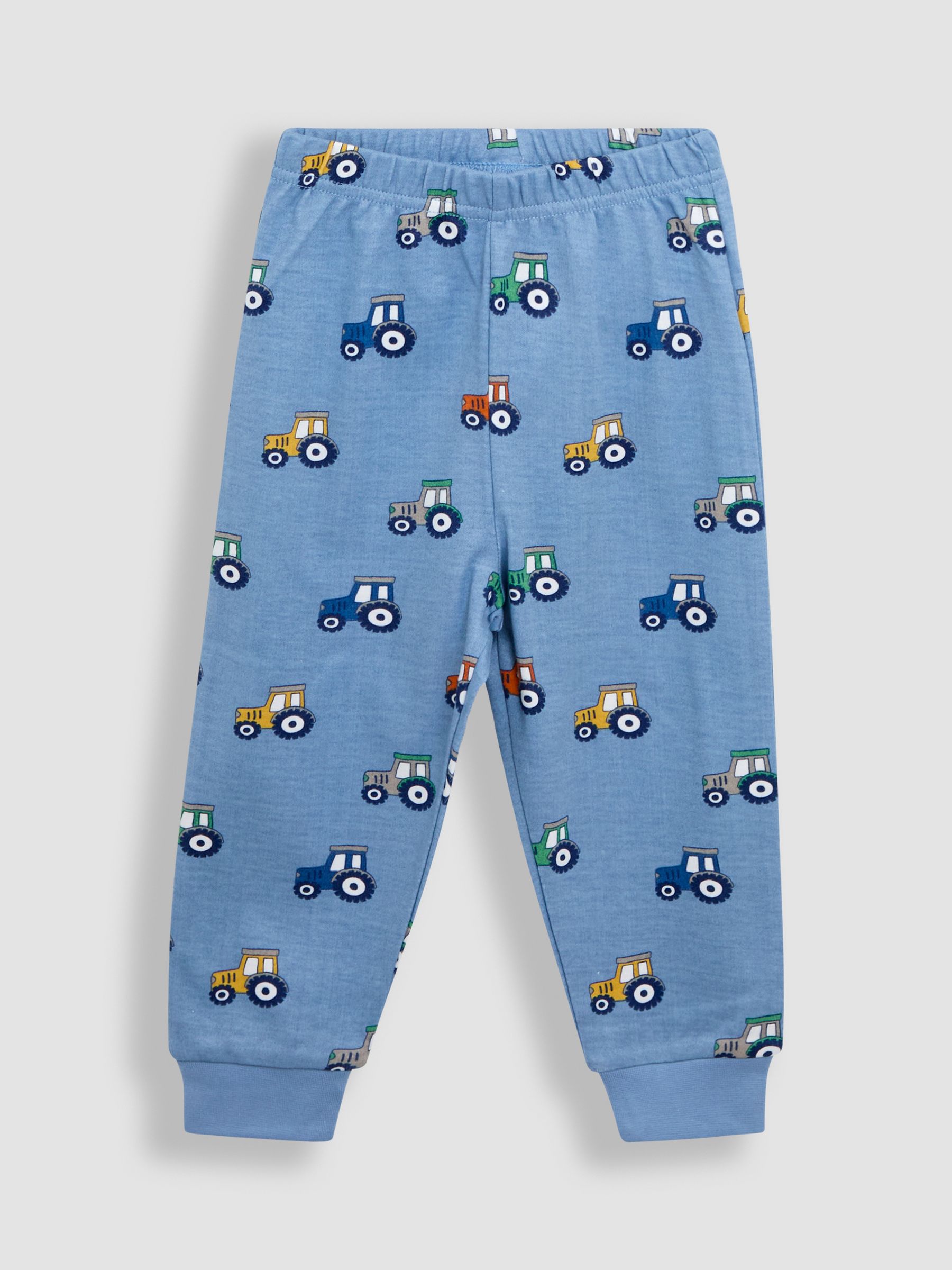 Blue 100% Cotton Jersey Pyjamas 2 Pack - Image 4 of 9
