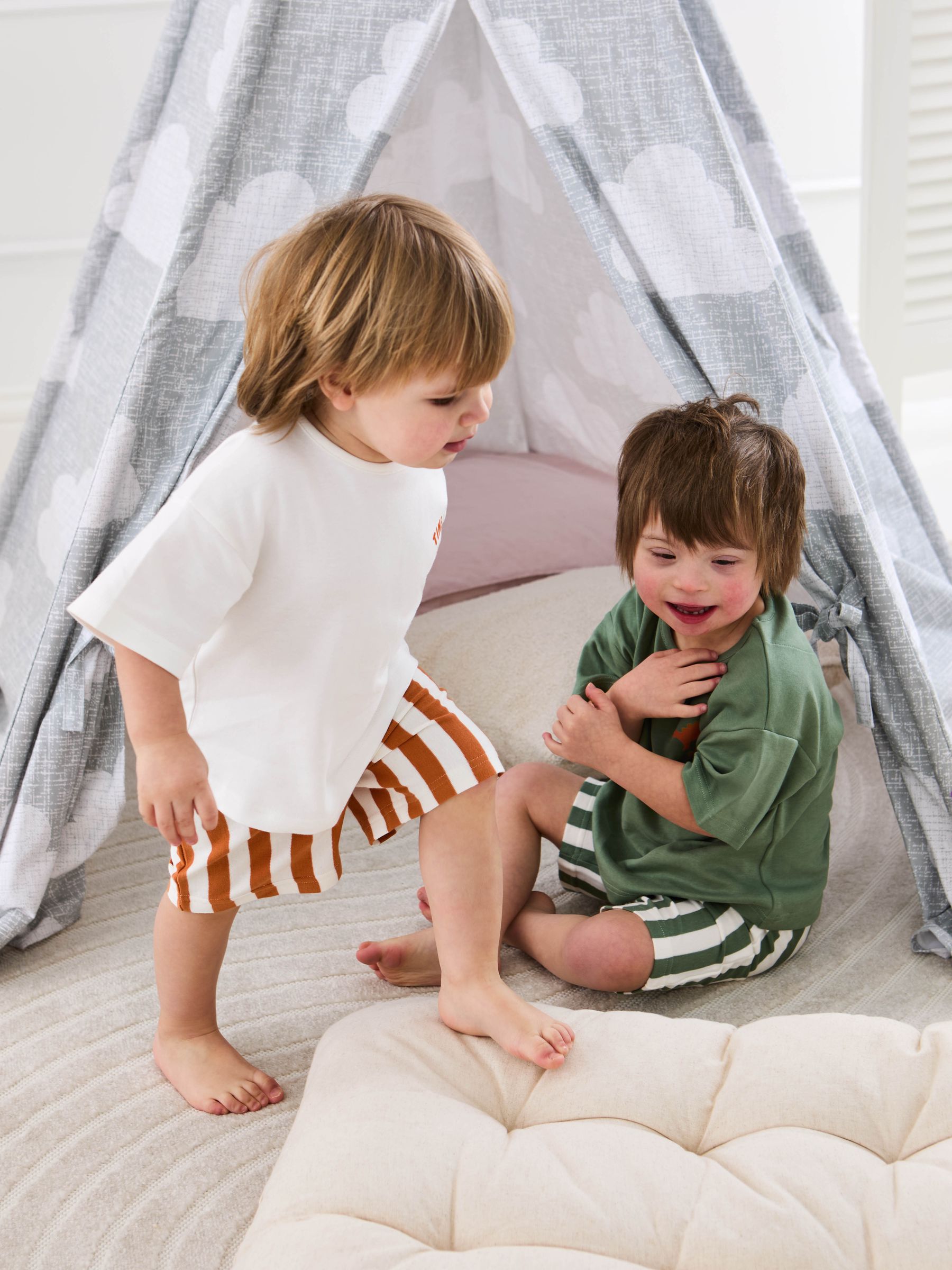 Stone Print Short Jersey Pyjamas 2 Pack - Image 11 of 15