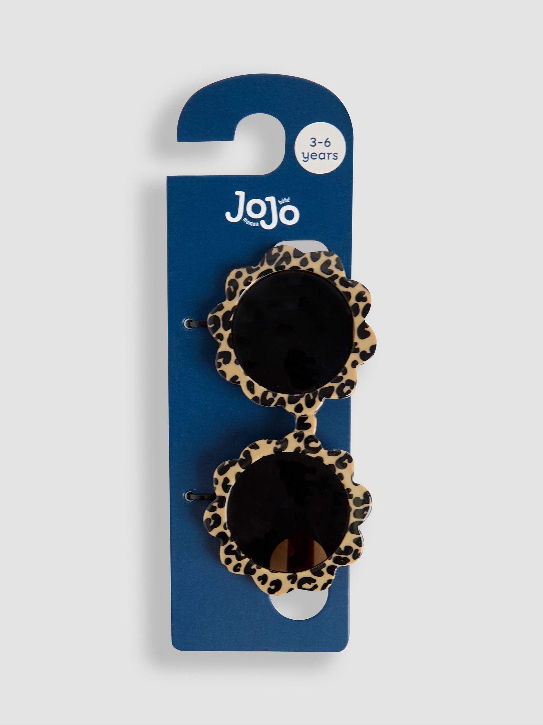 Brown Flower Print Shaped Sunglasses - Image 3 of 4