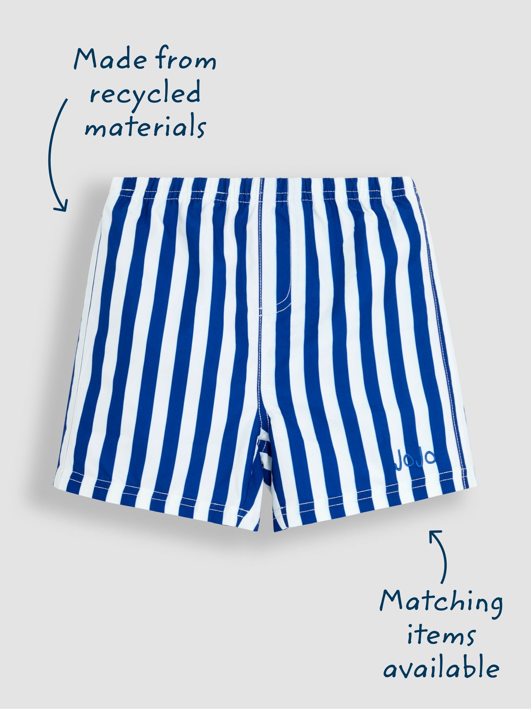Blue Stripe Swim Shorts - Image 3 of 5