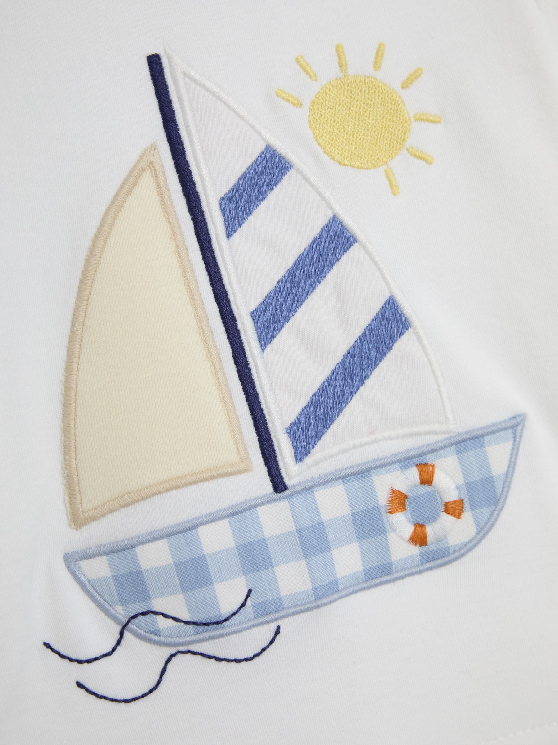 White Appliqué Woven Pyjamas - Image 6 of 6