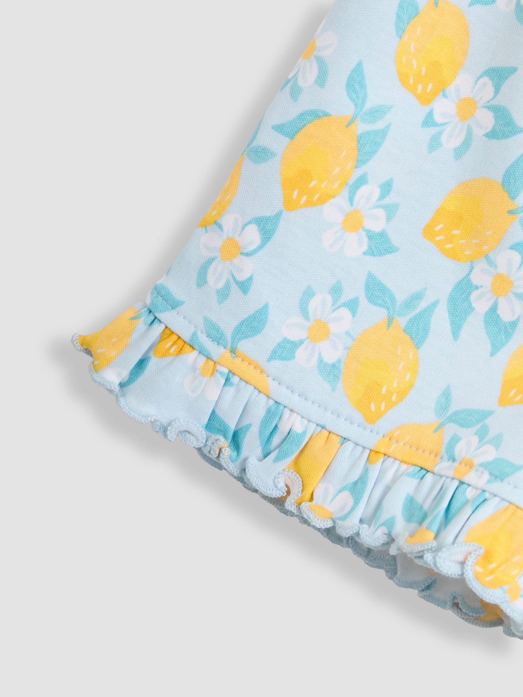 Pale Blue Fruit Printed Jersey Pyjamas - Image 6 of 7