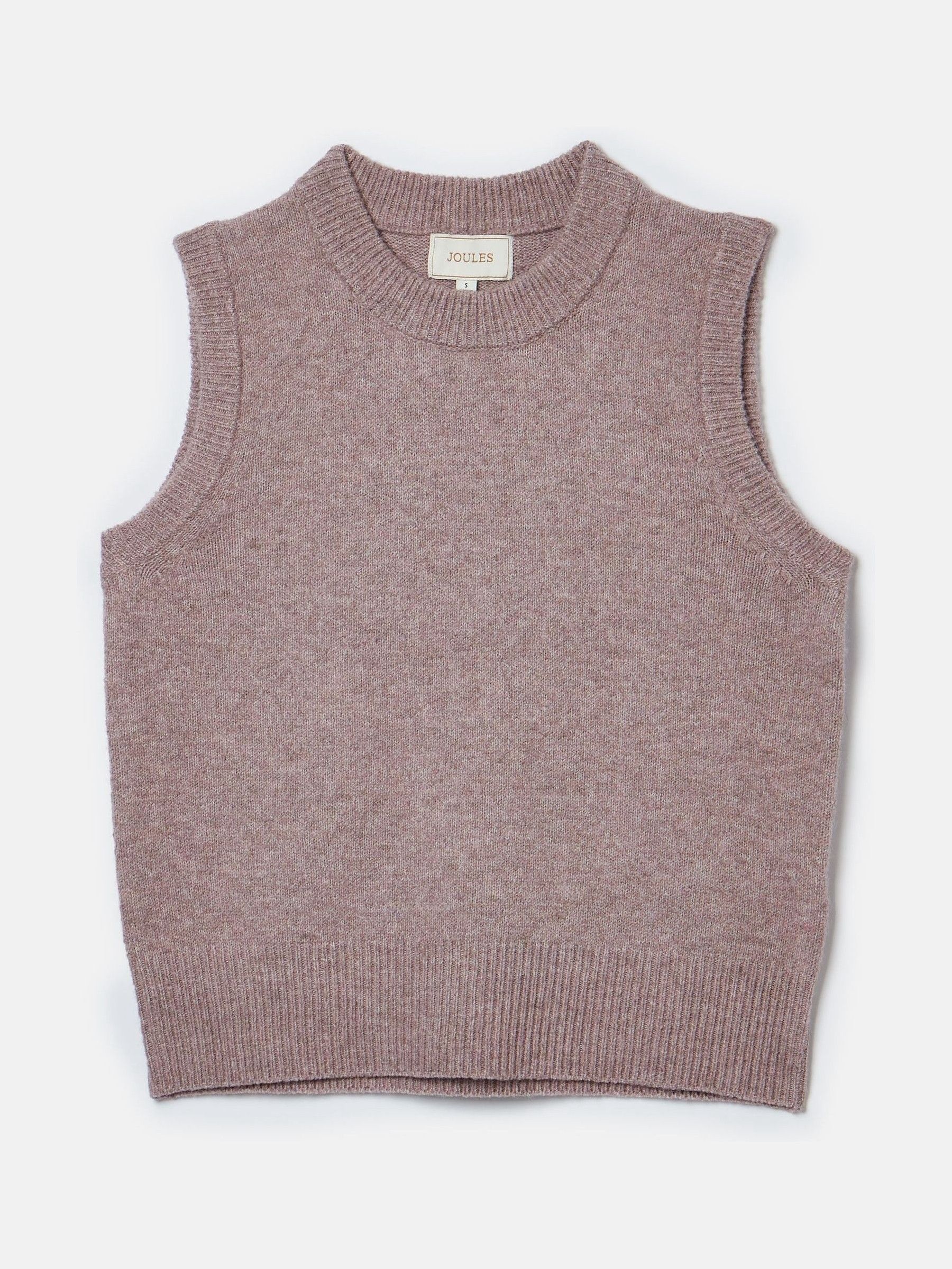 Holly Dusky Pink Regular Fit Knitted Vest - Image 6 of 6