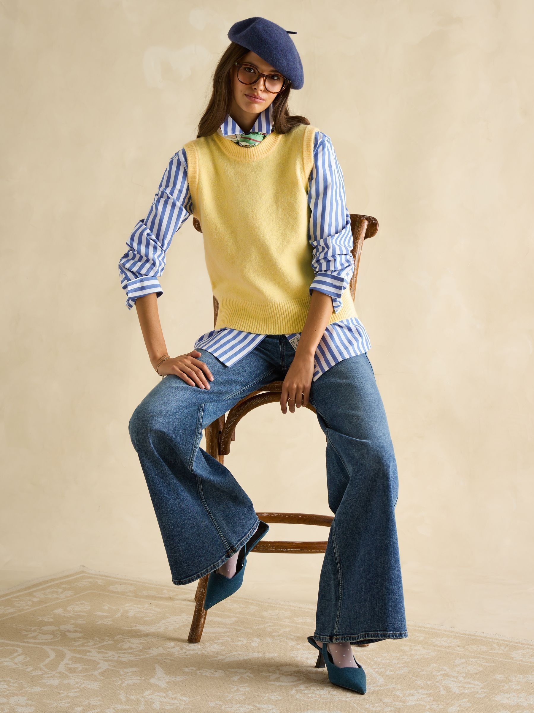 Holly Yellow Knitted Vest - Image 3 of 7