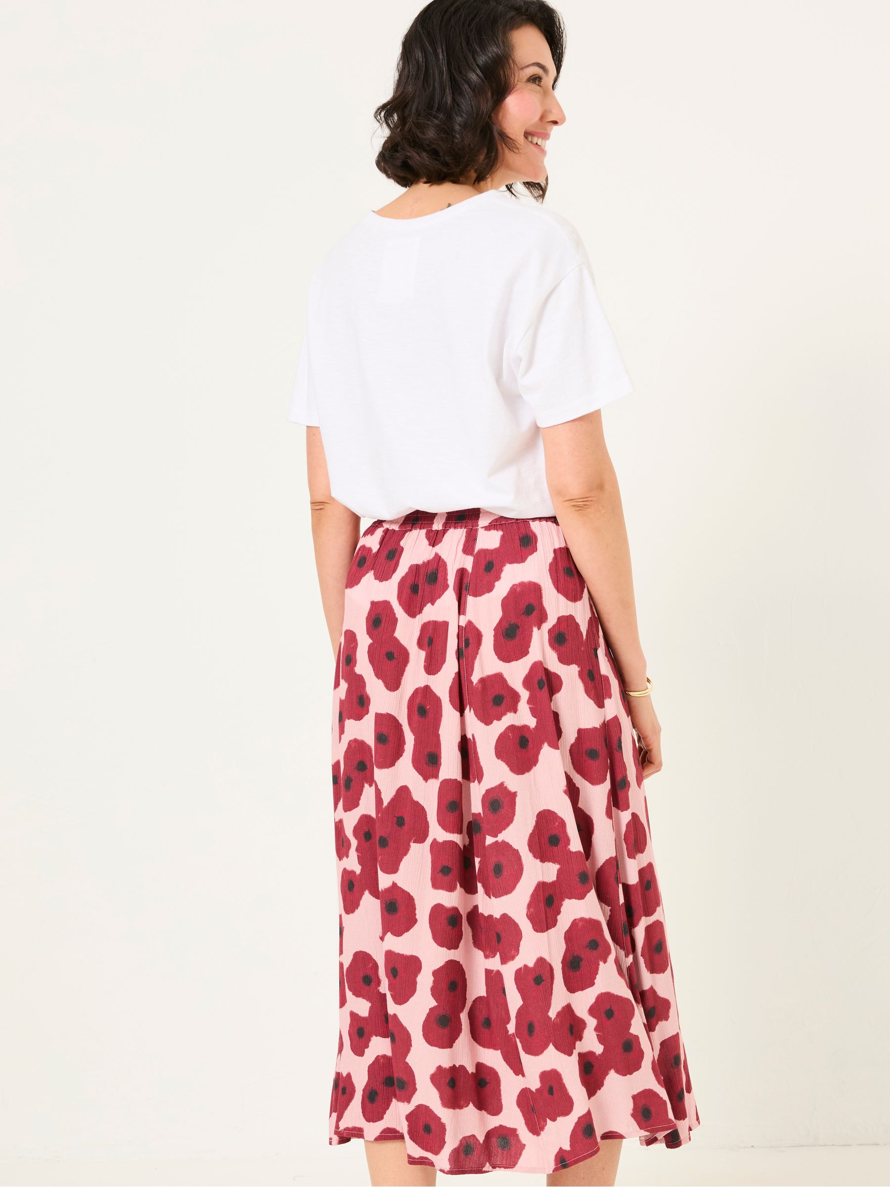 Millie Multi Poppies Midi Skirt - Image 2 of 6
