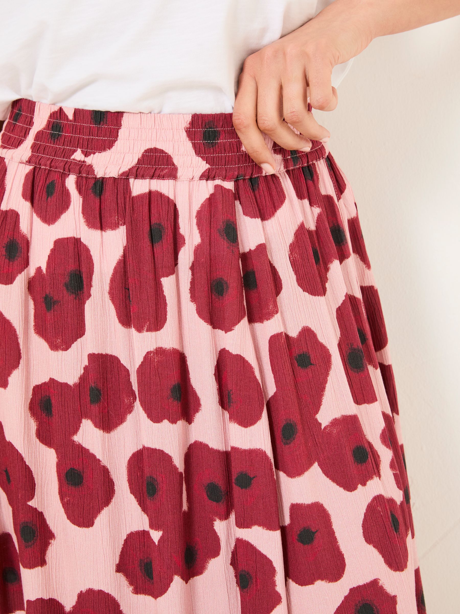 Millie Multi Poppies Midi Skirt - Image 4 of 6