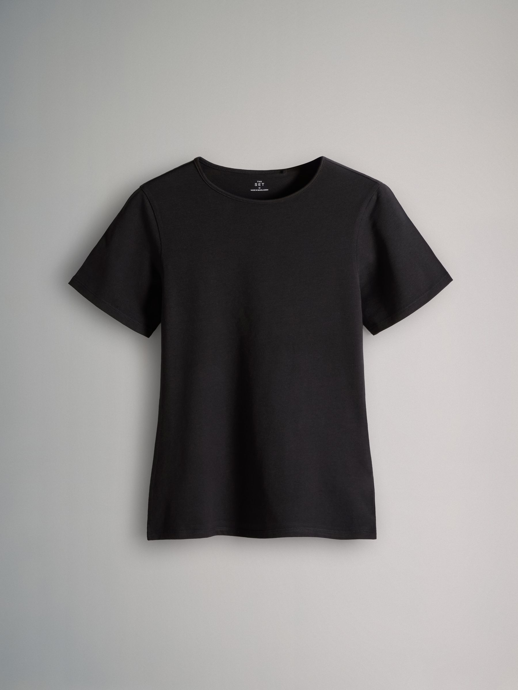 Black/Brown/Neutral/Nude/White - 5 Pack Short Sleeve Fitted Crew Neck T-Shirts - Image 3 of 7
