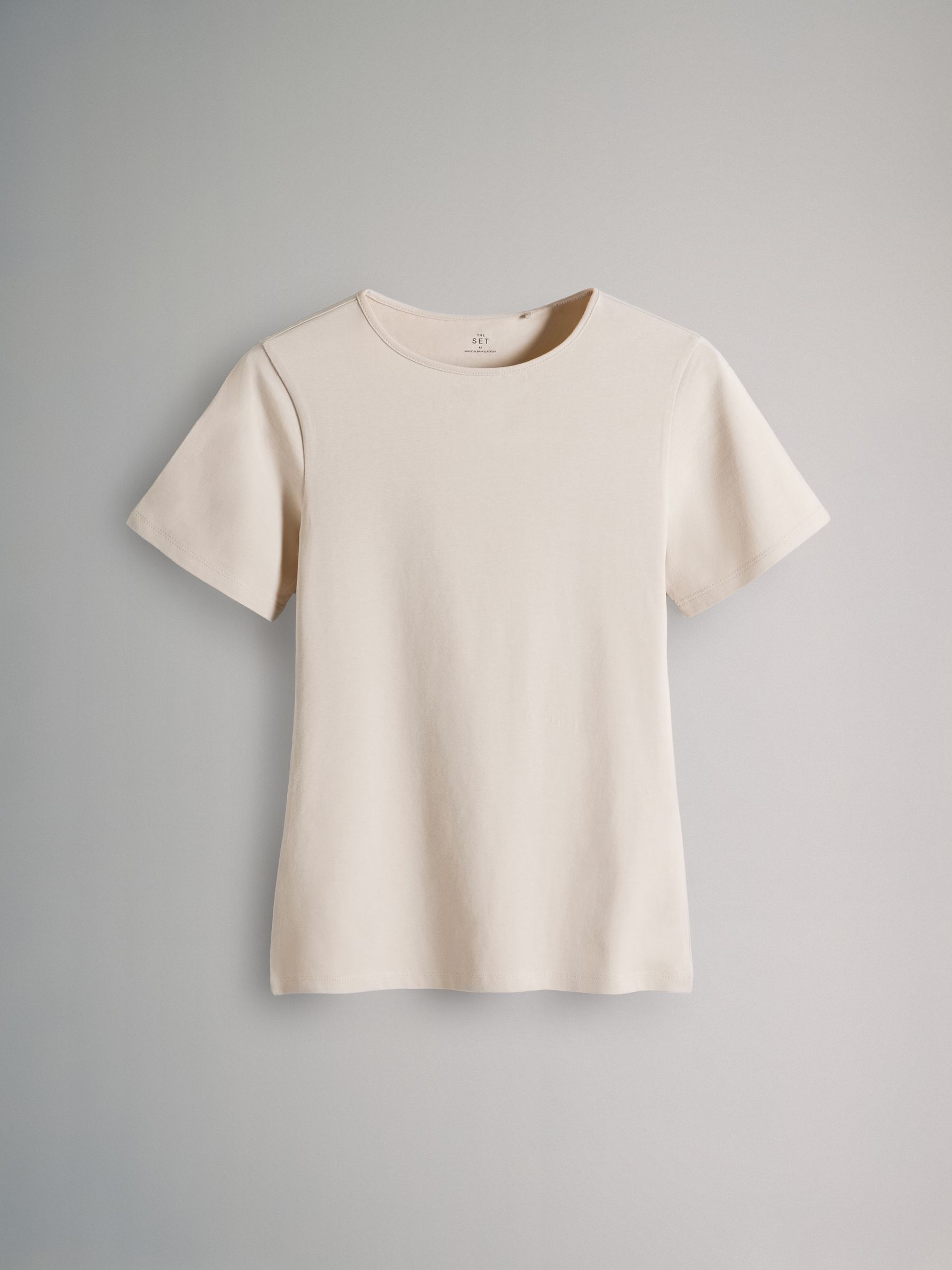 Black/Brown/Neutral/Nude/White - 5 Pack Short Sleeve Fitted Crew Neck T-Shirts - Image 5 of 7