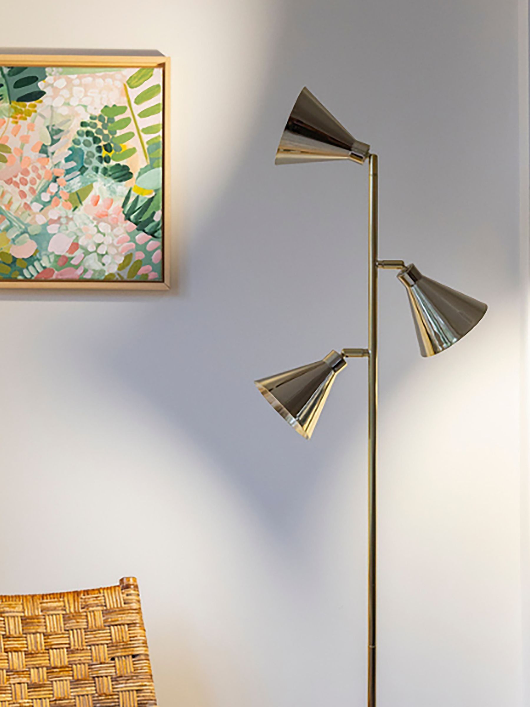Houseof. Brass Cone Floor Lamp - Image 1 of 6 Houseof. Brass Cone Floor Lamp - Image 1 of 6