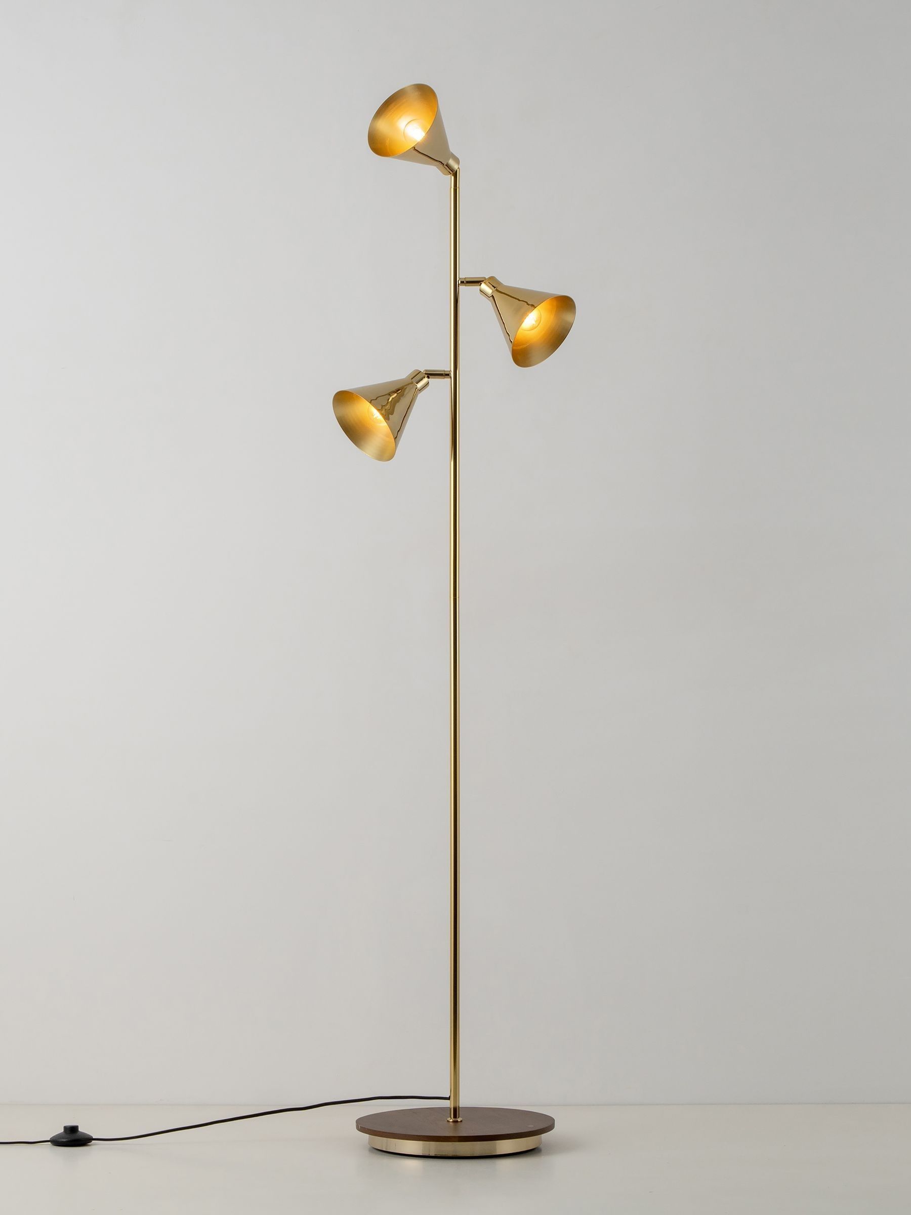Houseof. Brass Cone Floor Lamp - Image 2 of 6