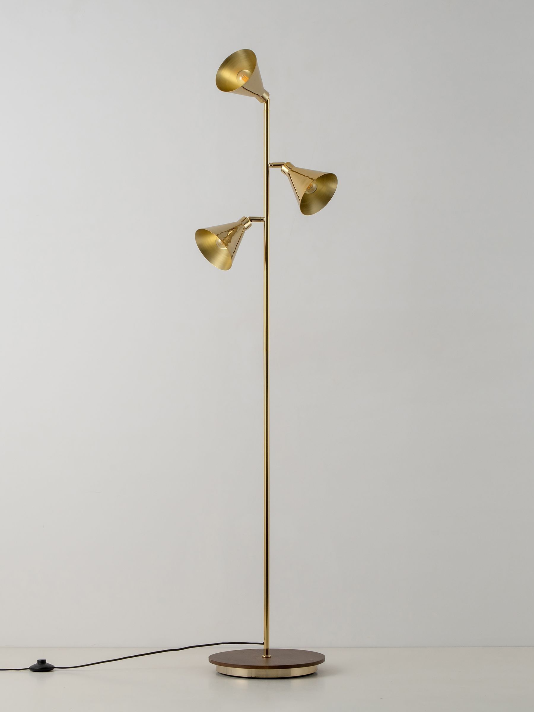 Houseof. Brass Cone Floor Lamp - Image 3 of 6