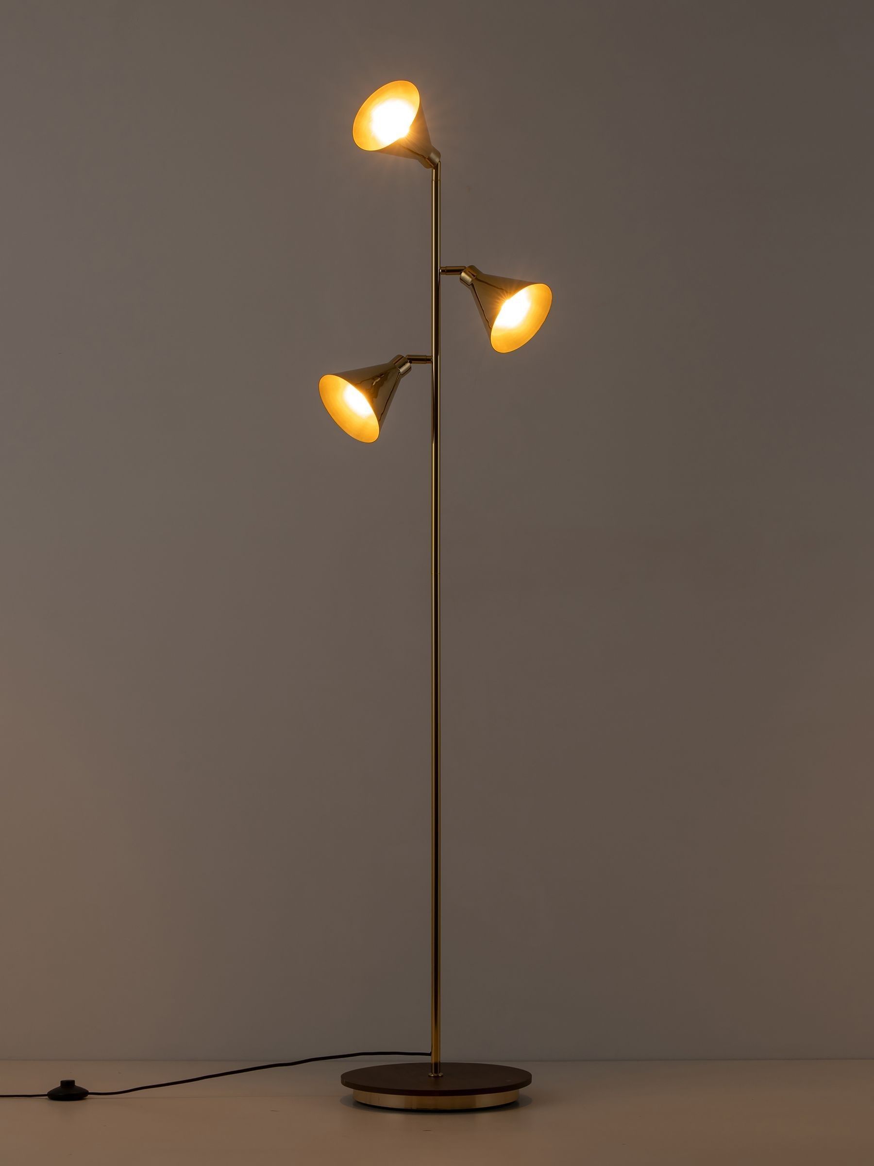 Houseof. Brass Cone Floor Lamp - Image 4 of 6