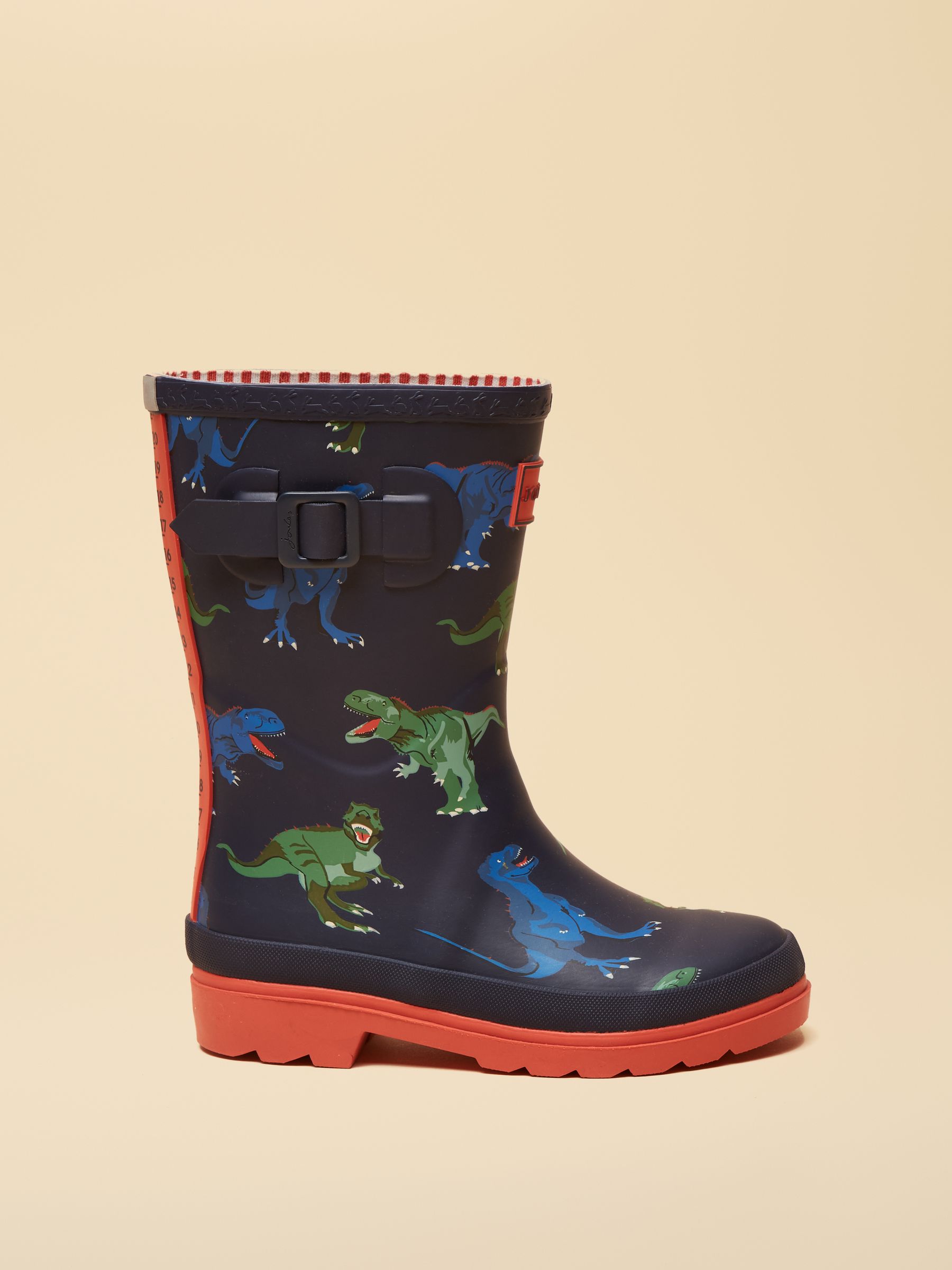 Kids' Navy & Red Dinosaur Printed Wellies - Image 2 of 6