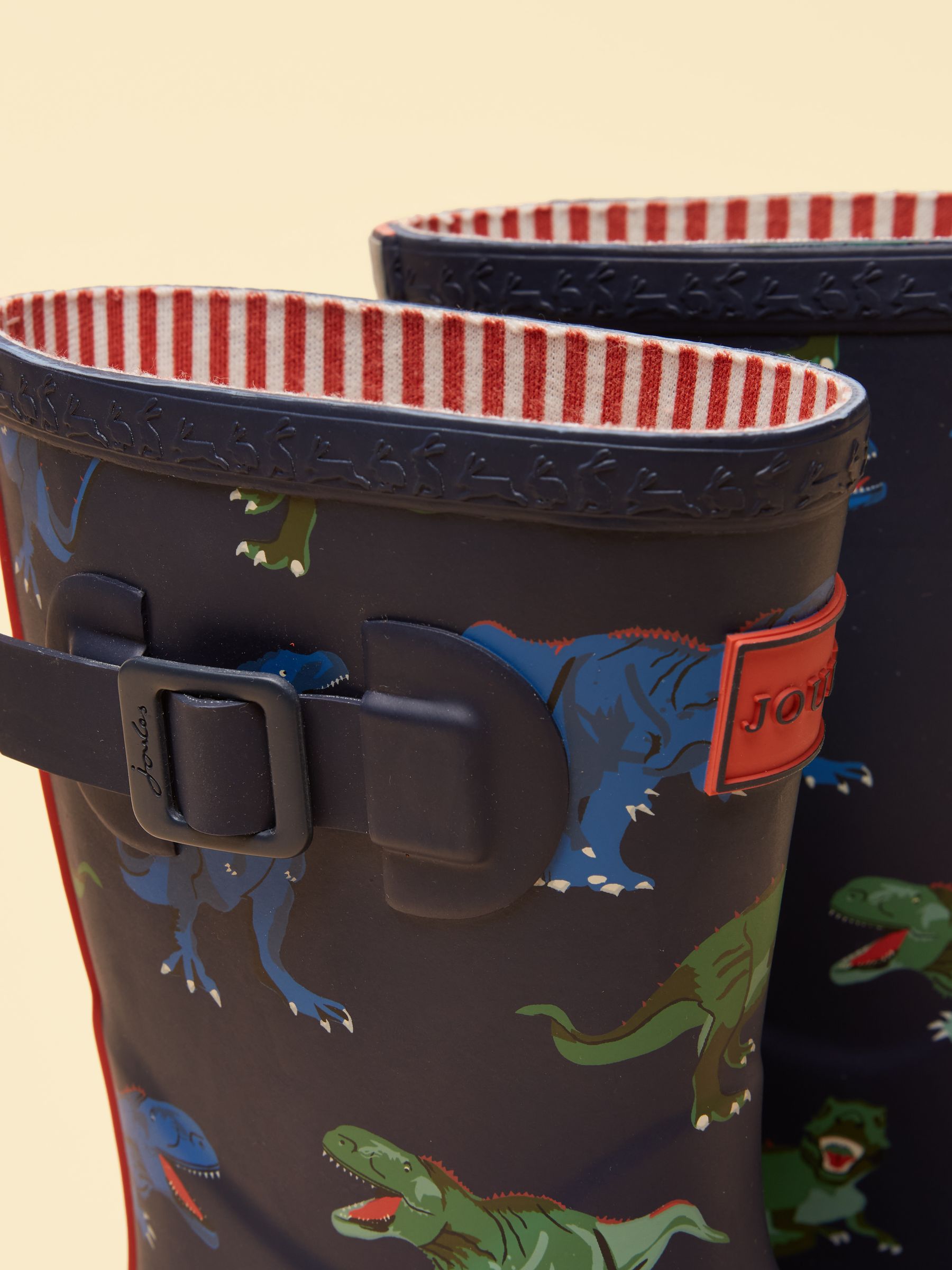 Kids' Navy & Red Dinosaur Printed Wellies - Image 6 of 6