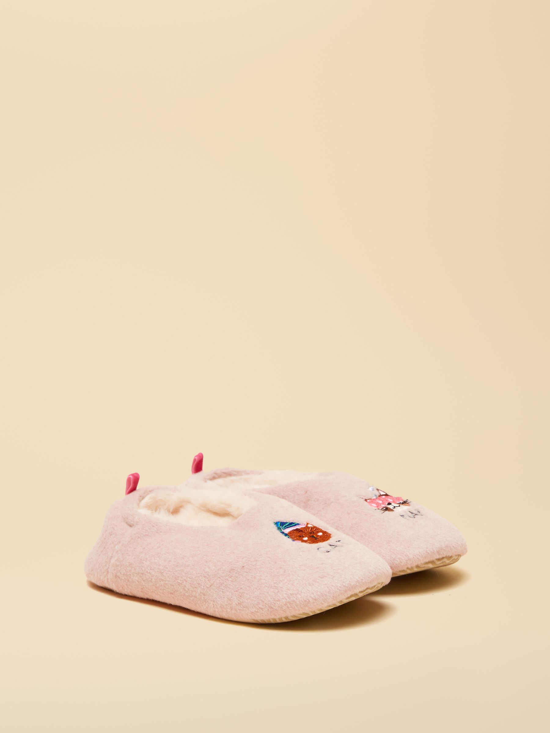 Girls' Slippet Pink Cat Slippers - Image 1 of 6