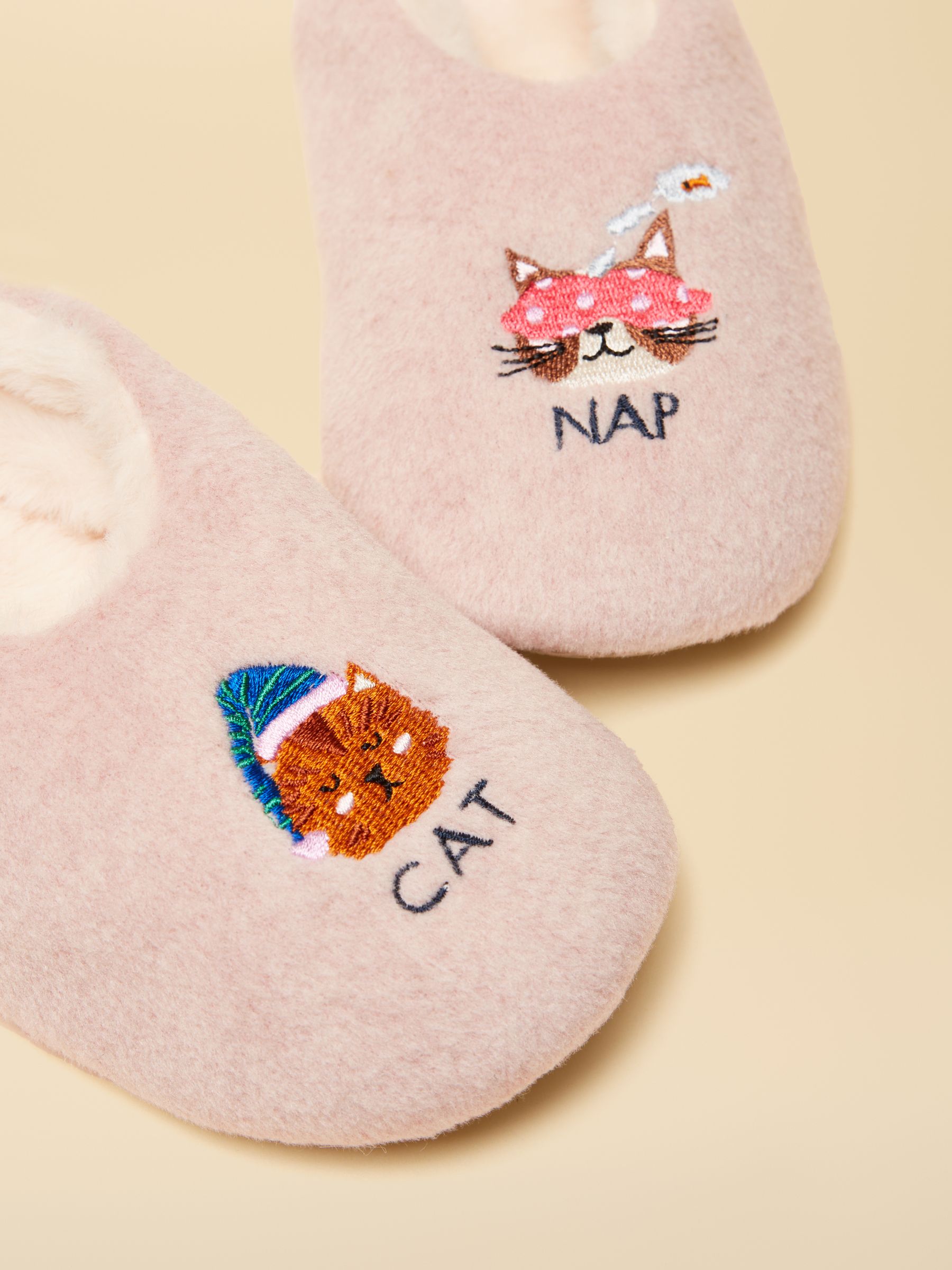 Girls' Slippet Pink Cat Slippers - Image 4 of 6
