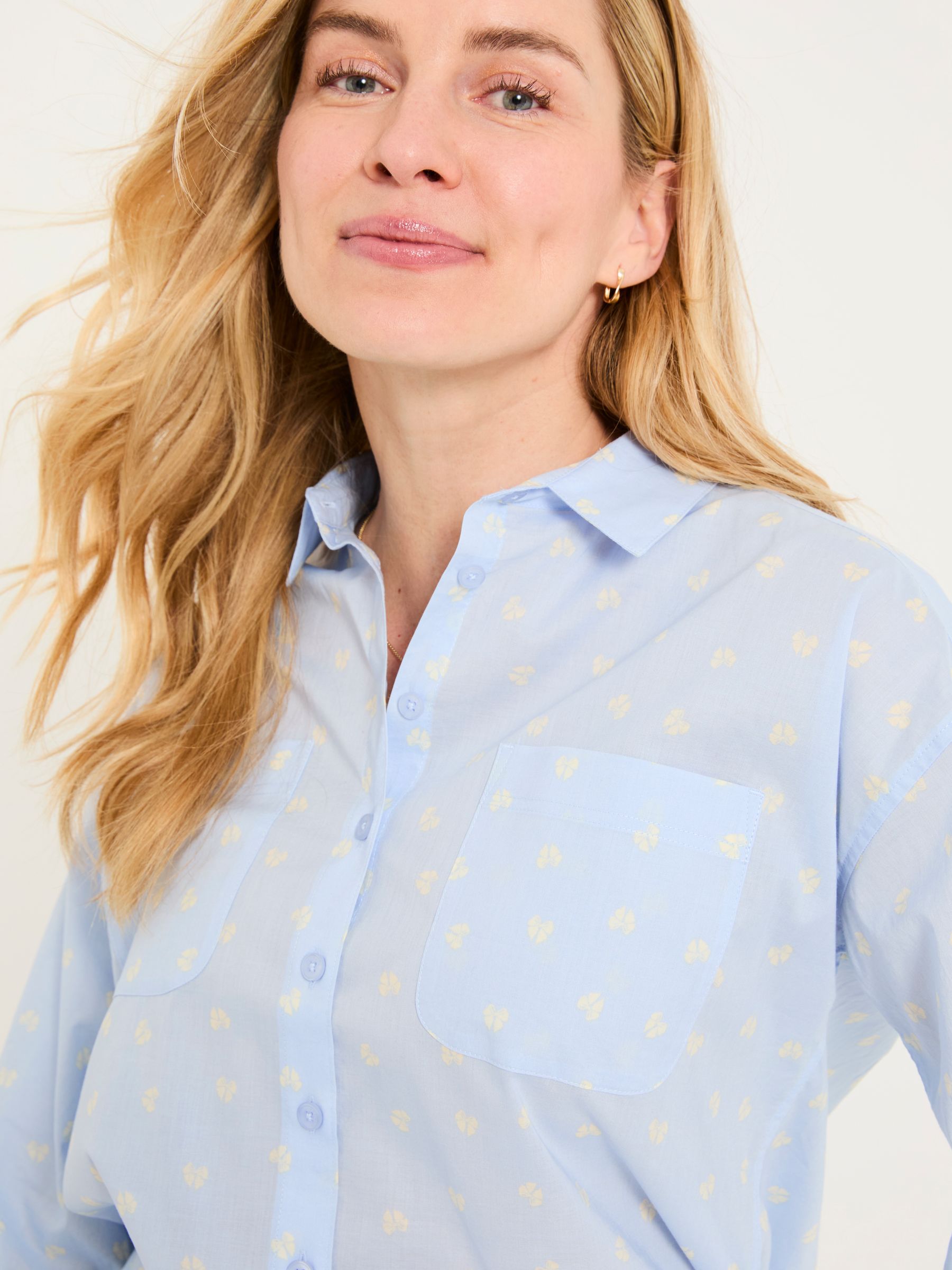 Whitney Chambray Blue Bows Shirt - Image 4 of 7