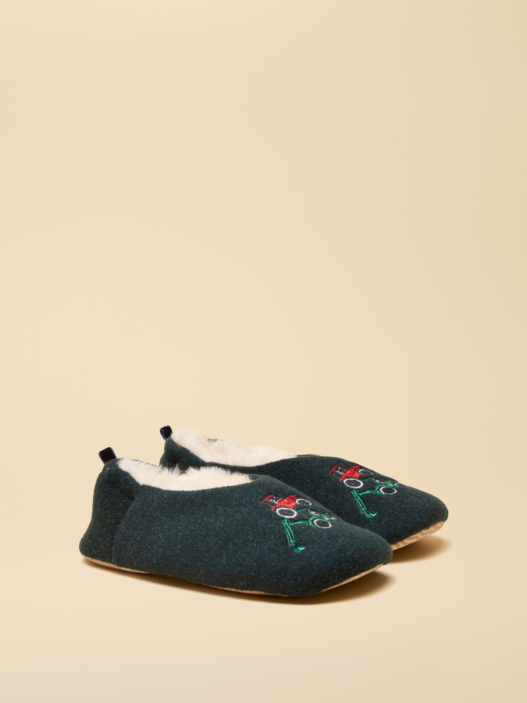 Boys' Slippet Green Tractor Slippers - Image 1 of 6 Boys' Slippet Green Tractor Slippers - Image 1 of 6