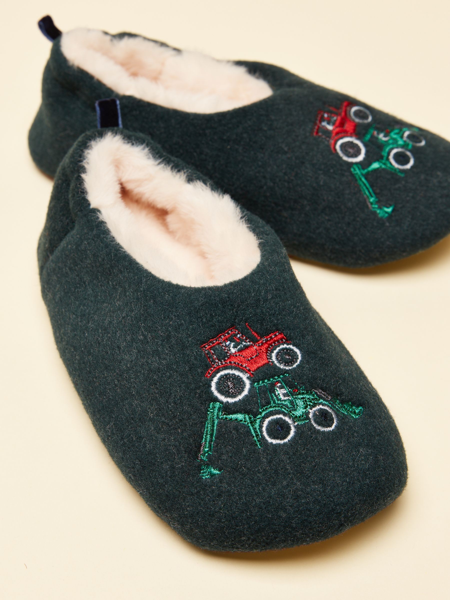 Boys' Slippet Green Tractor Slippers - Image 4 of 6