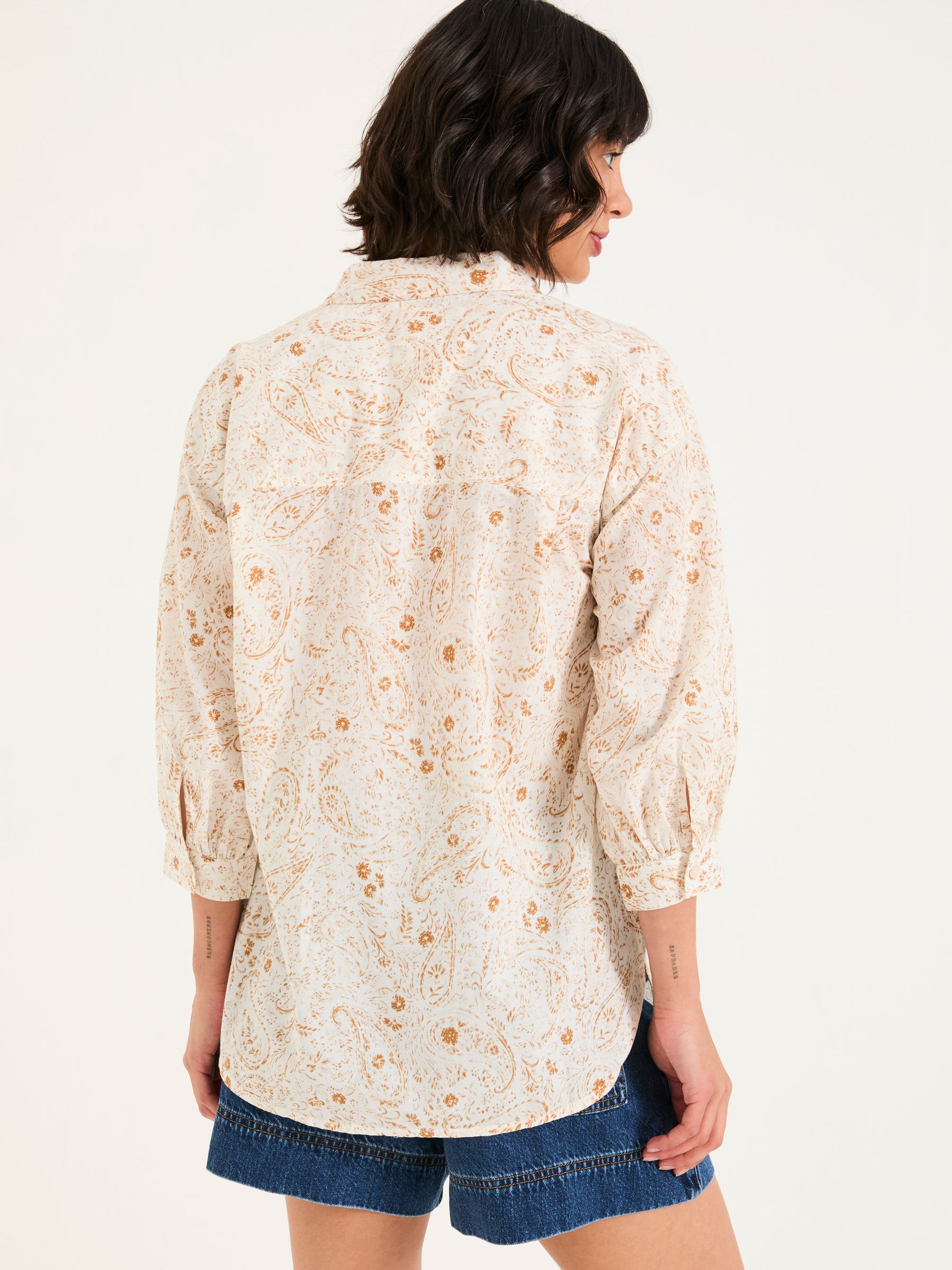 Whitney Ivory Paisley Shirt - Image 2 of 6