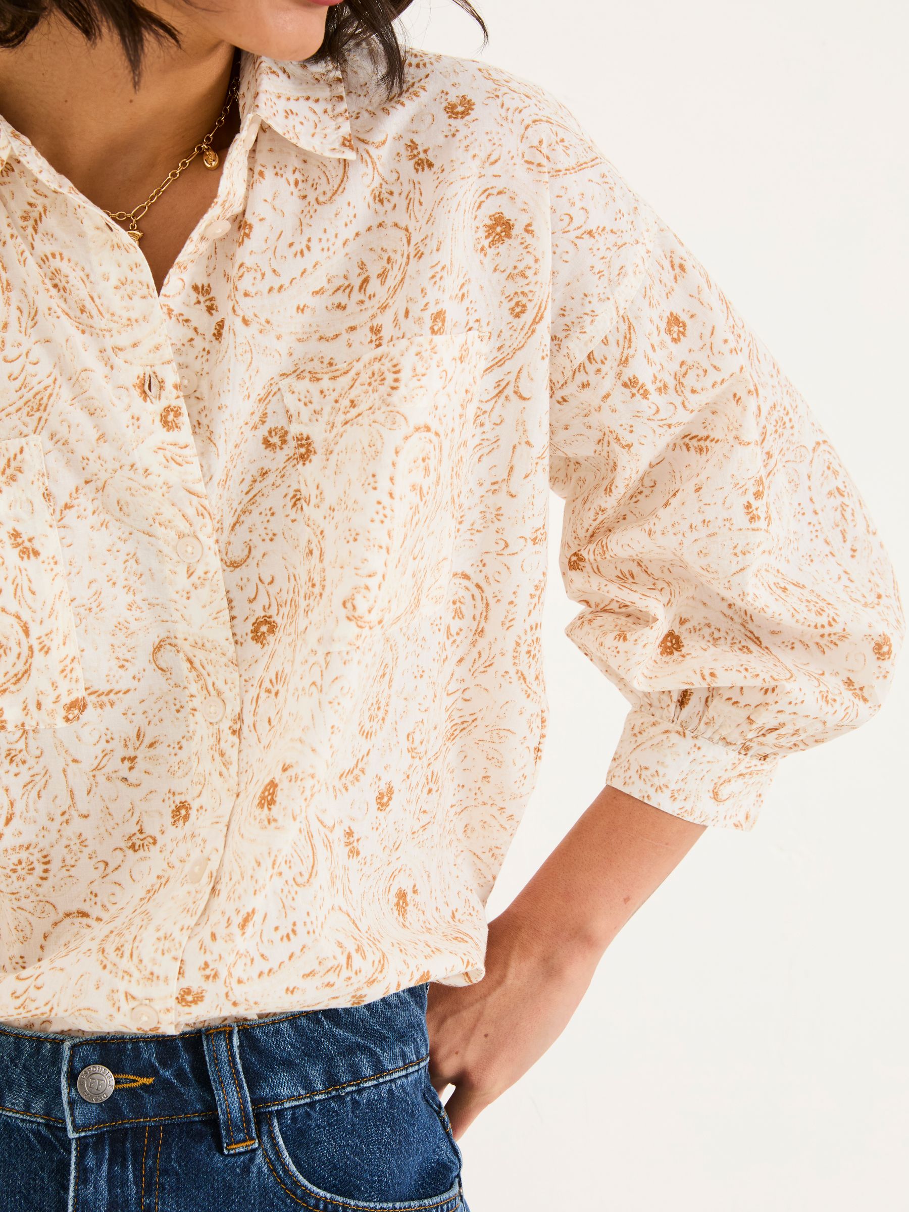 Whitney Ivory Paisley Shirt - Image 5 of 6