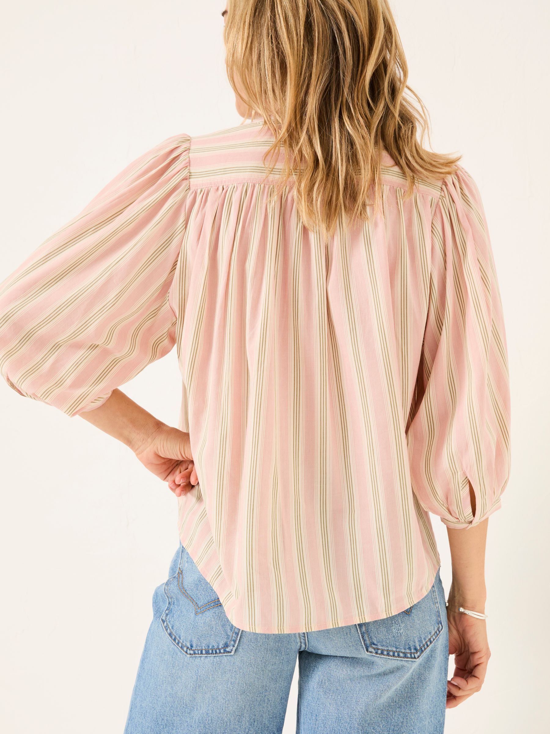 Amy Pink Stripe Blouse - Image 2 of 5