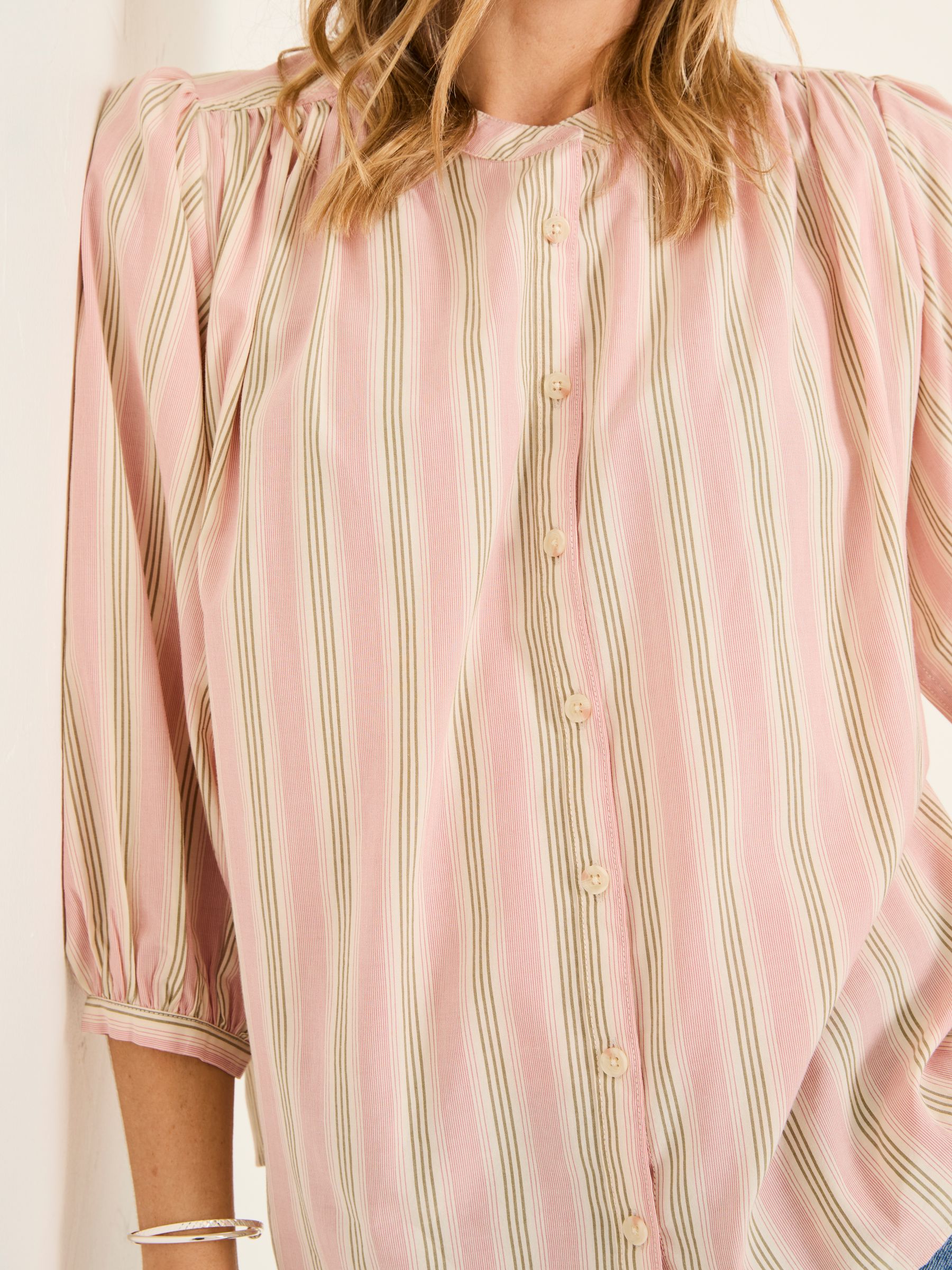 Amy Pink Stripe Blouse - Image 4 of 5