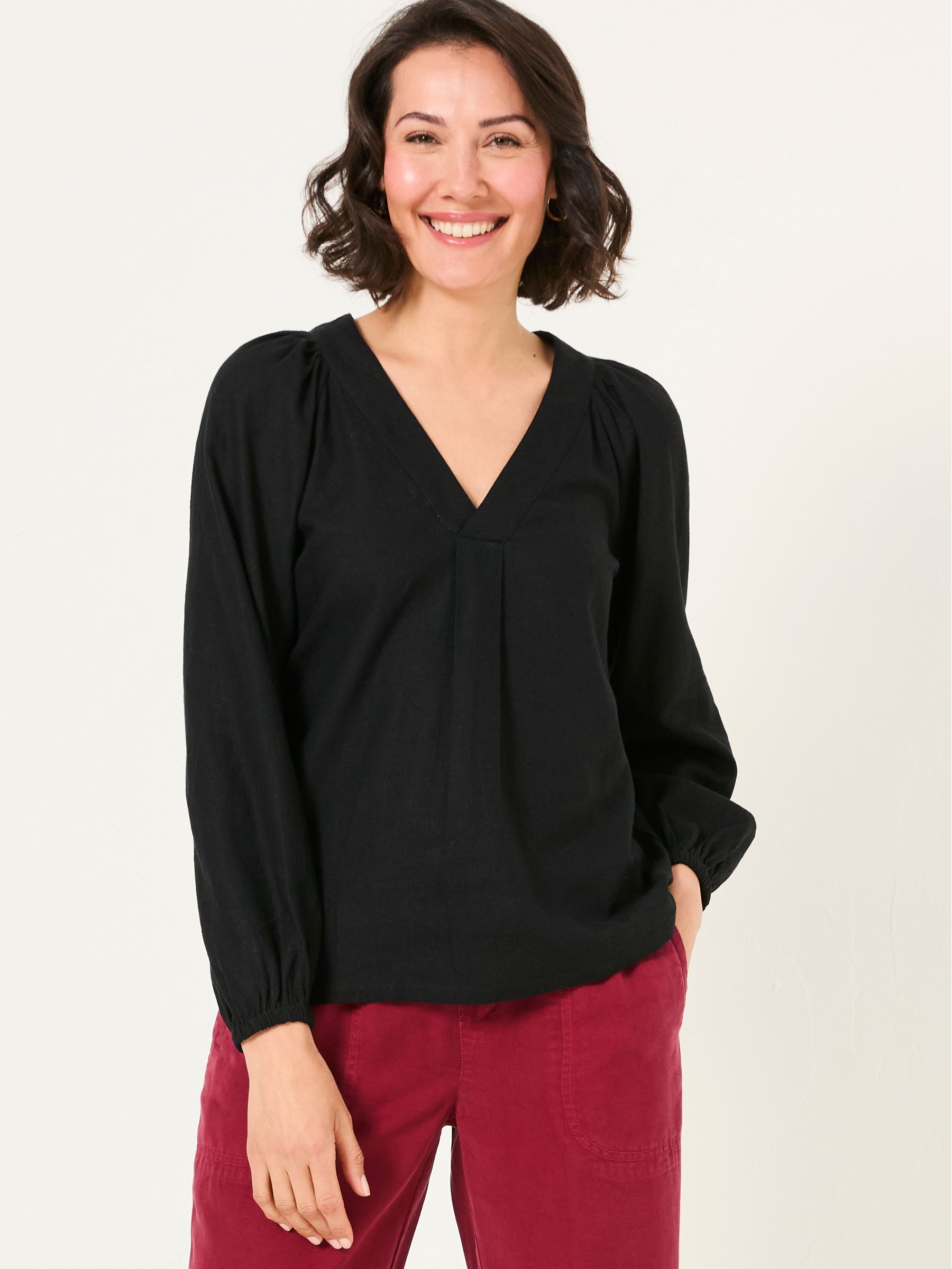 V-neck Blouse