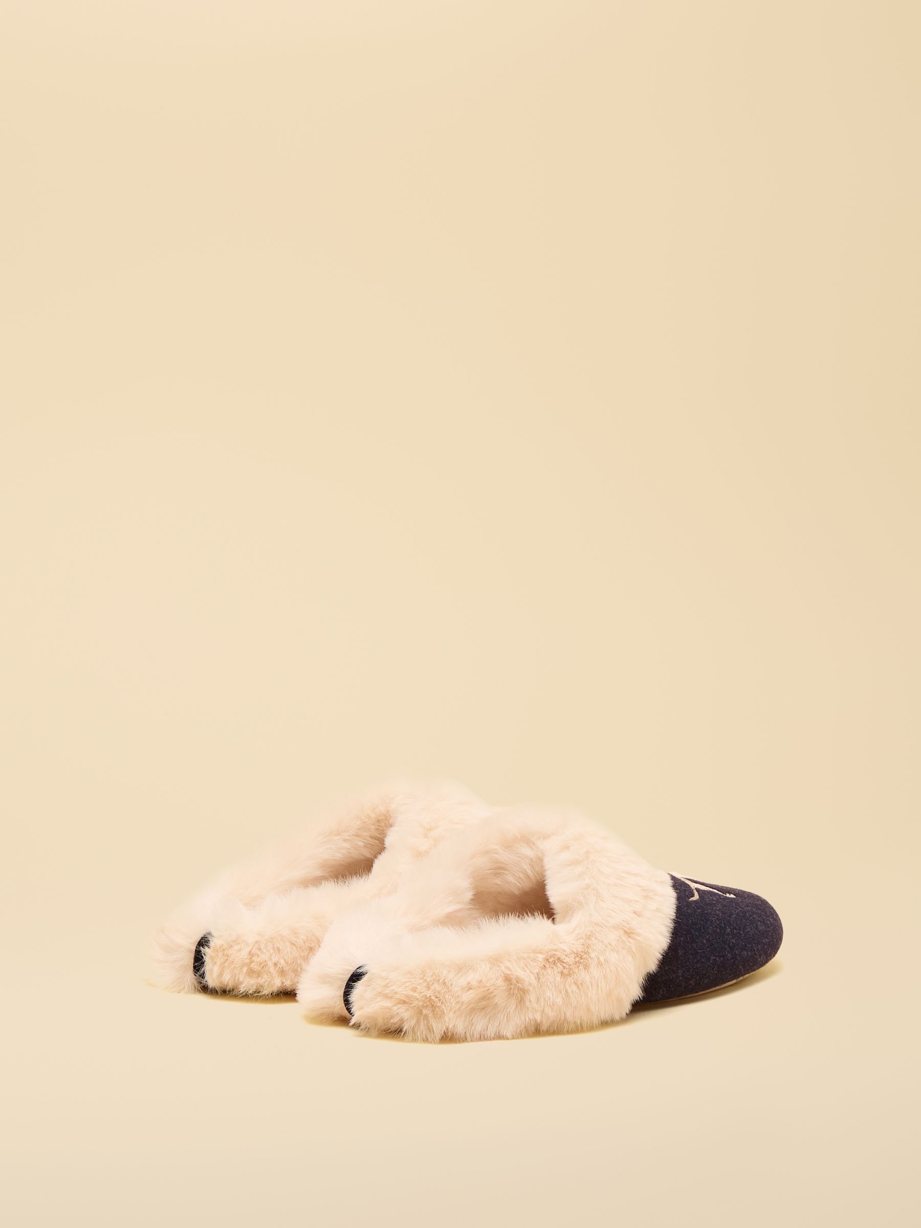 Slippet Luxe Navy Dog Slippers - Image 2 of 5 Slippet Luxe Navy Dog Slippers - Image 2 of 5