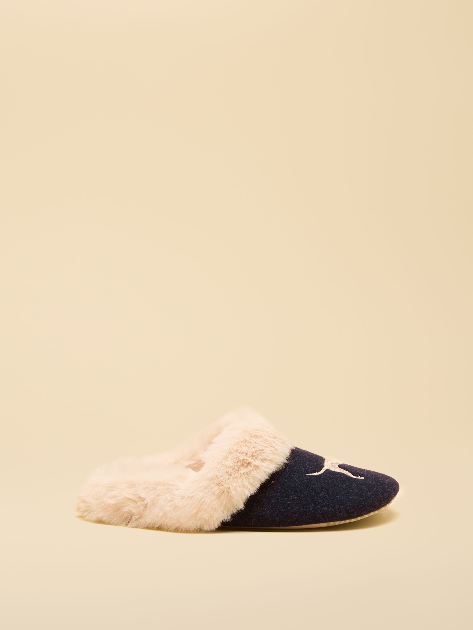 Slippet Luxe Navy Dog Slippers - Image 3 of 5