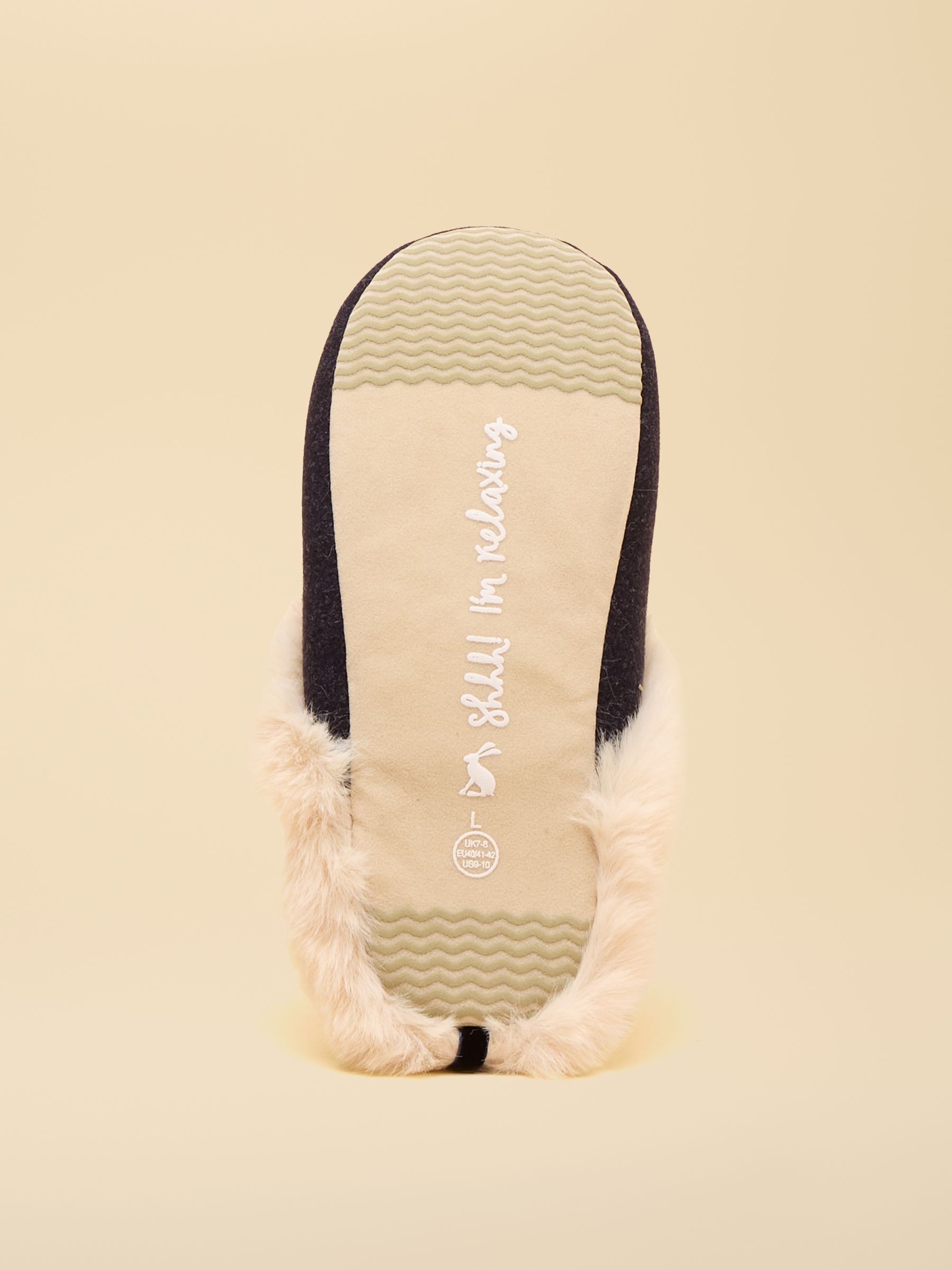 Slippet Luxe Navy Dog Slippers - Image 5 of 5