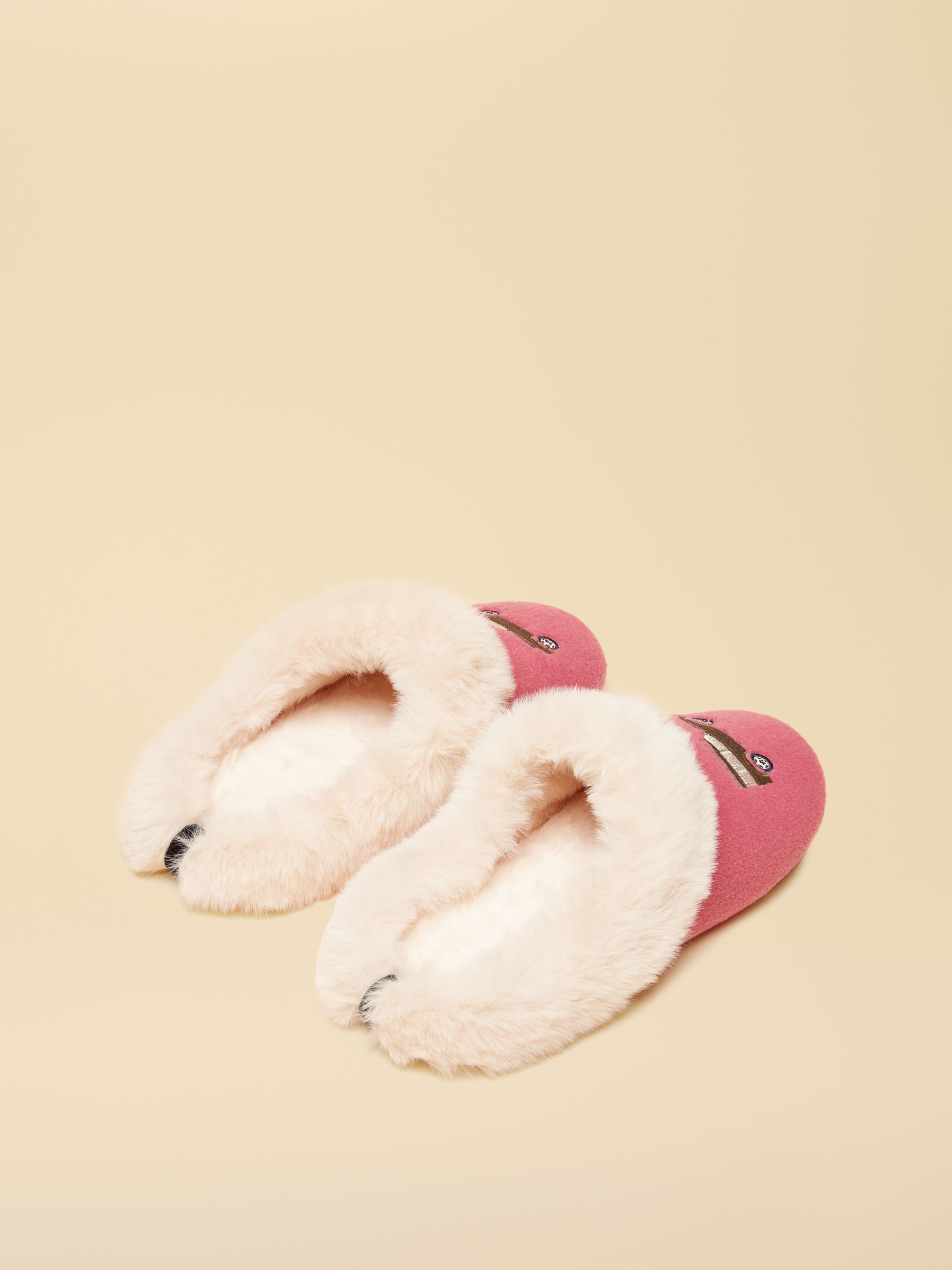 Slippet Luxe Pink/Cream Car Slippers - Image 2 of 6