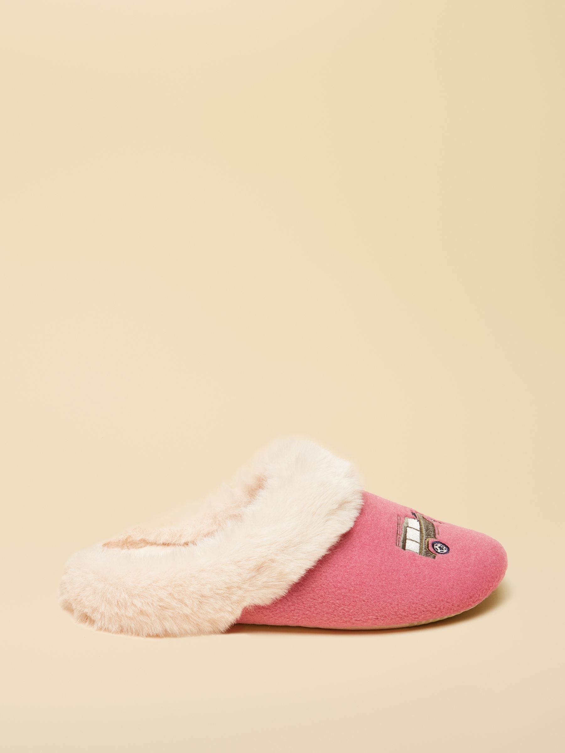 Slippet Luxe Pink/Cream Car Slippers - Image 3 of 6