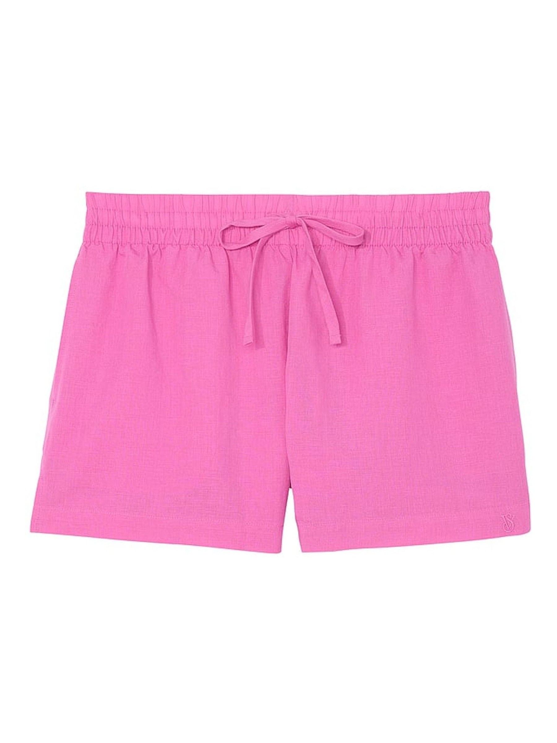 New Peony Pink Linen Cover Up Shorts - Image 3 of 3