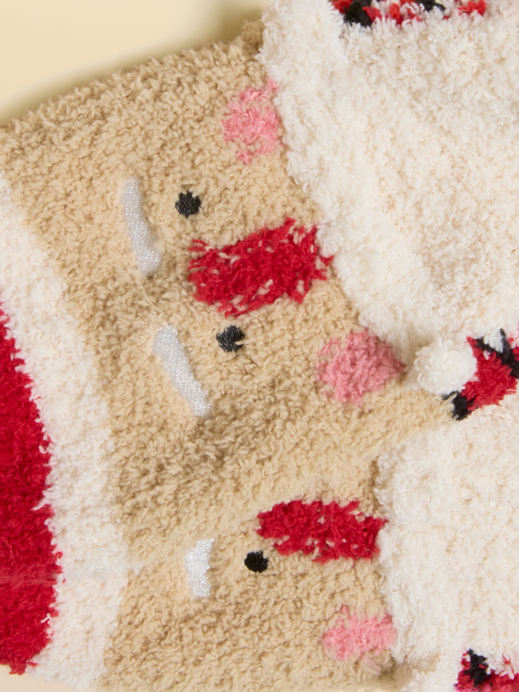 Kids' Fluffy Santa Socks - Image 2 of 3 Kids' Fluffy Santa Socks - Image 2 of 3