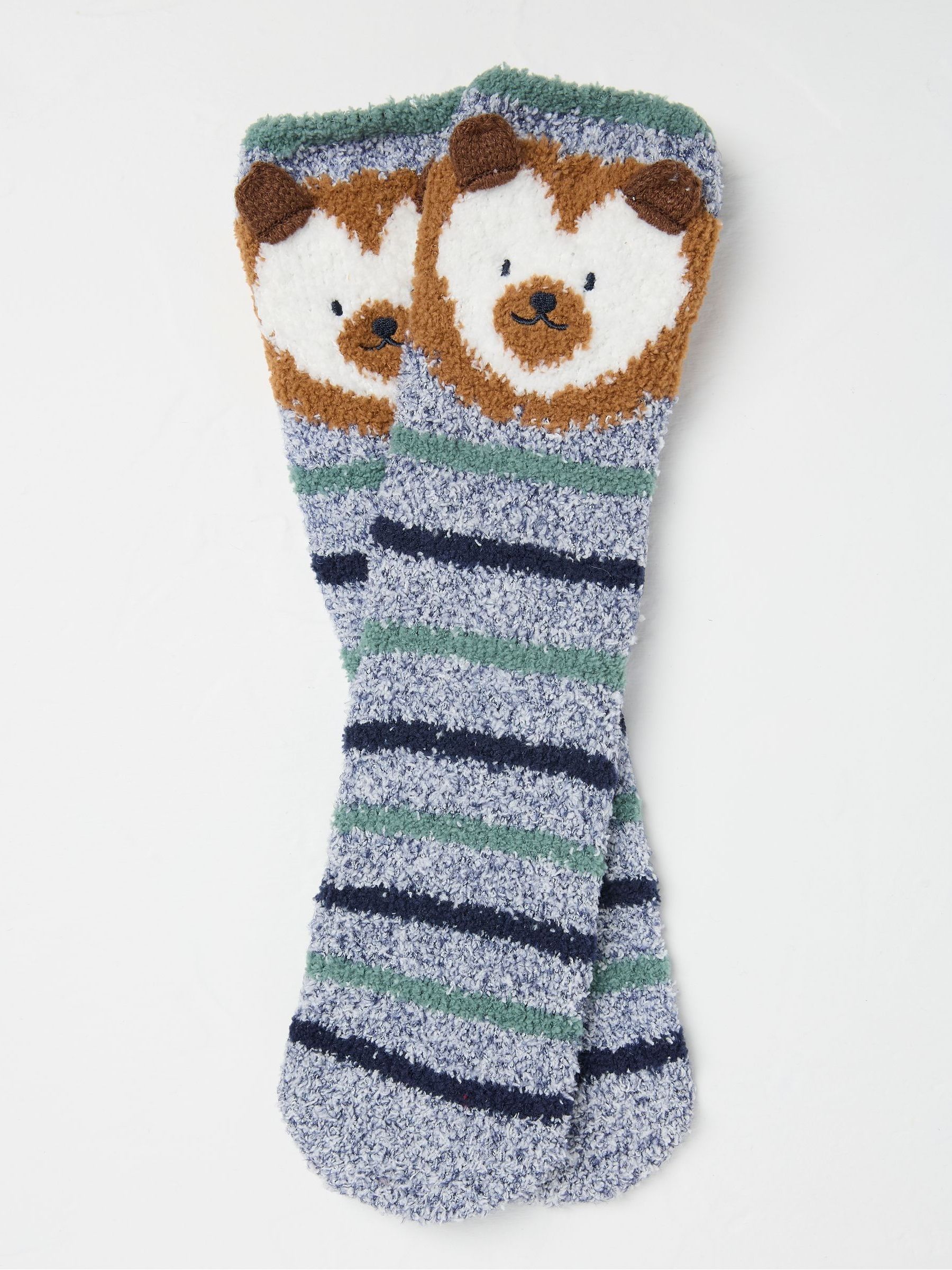 Brown Hedgehog Socks Box - Image 2 of 2
