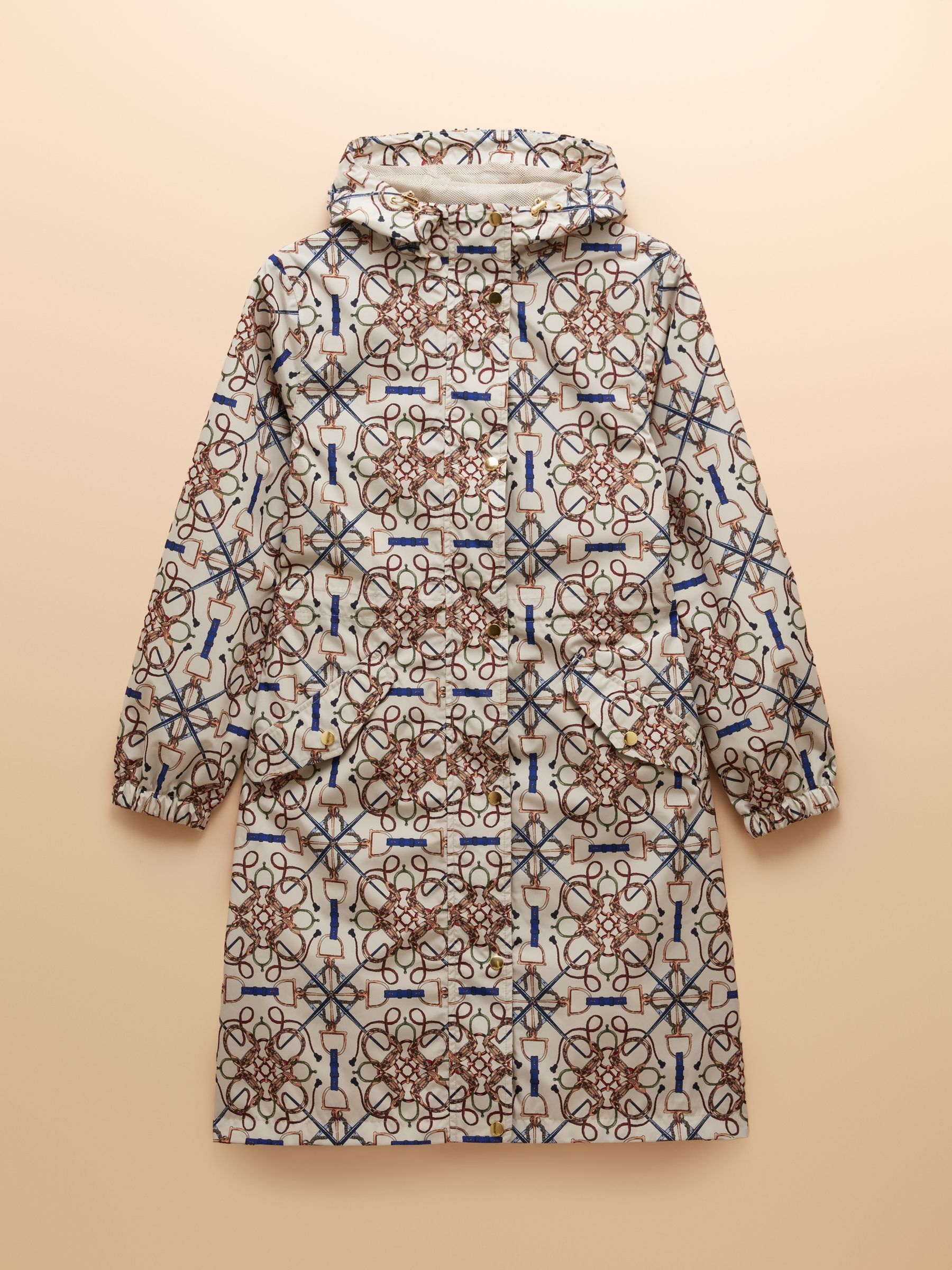 Holkham Stone Horse Tack Waterproof Packable Raincoat With Hood - Image 10 of 12