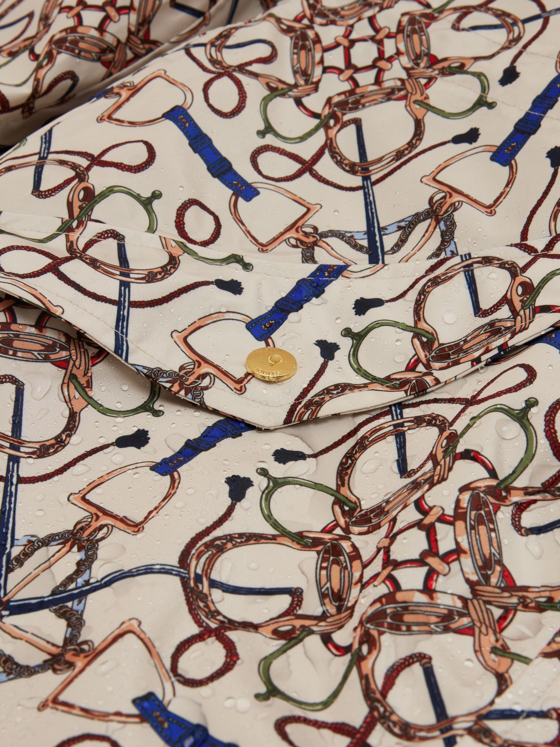 Holkham Stone Horse Tack Waterproof Packable Raincoat With Hood - Image 11 of 12