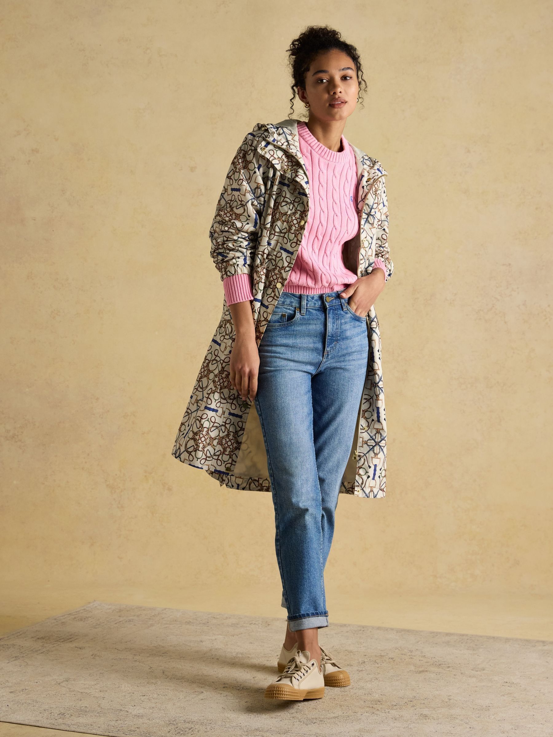 Holkham Stone Horse Tack Waterproof Packable Raincoat With Hood - Image 4 of 12