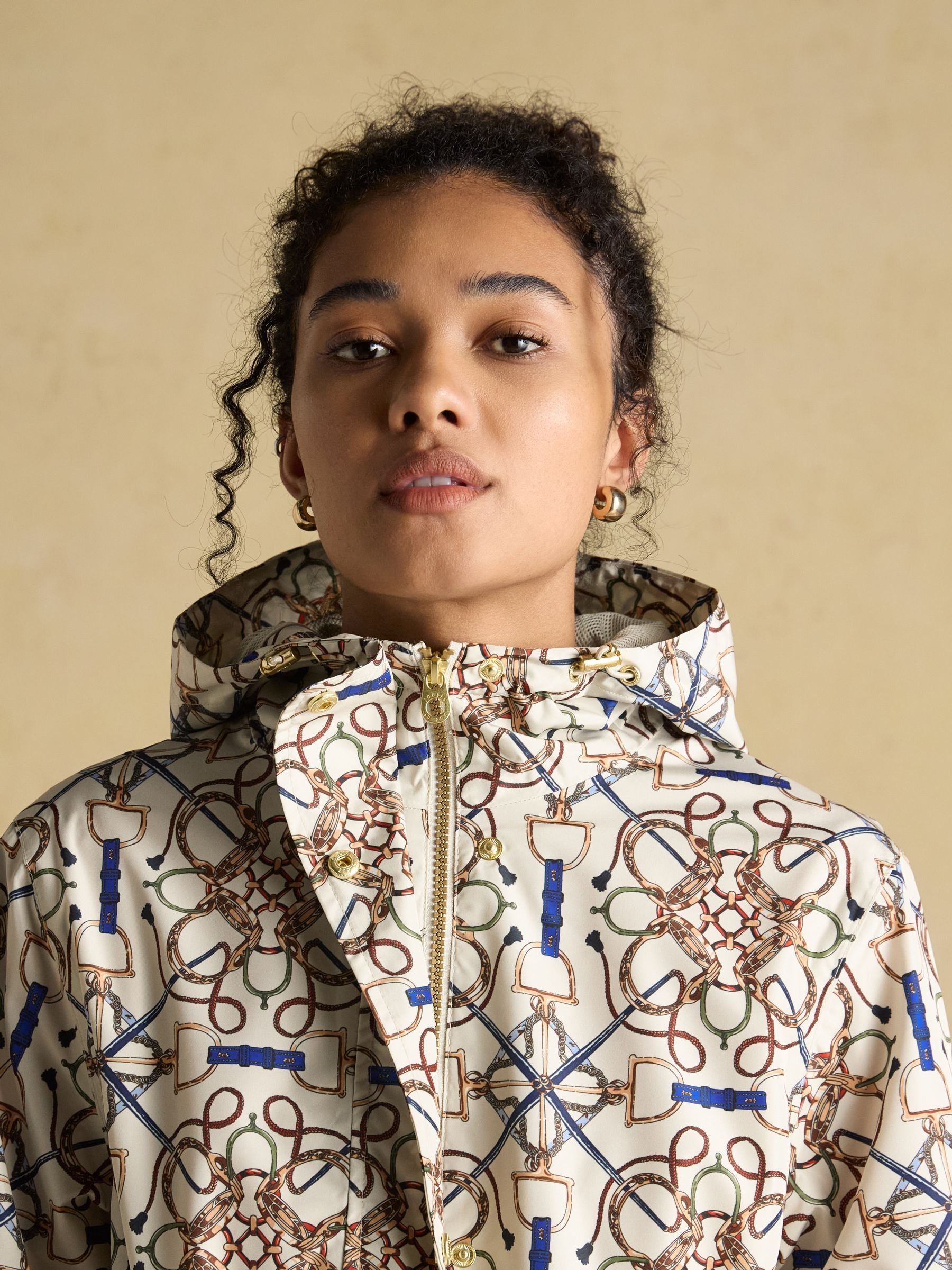 Holkham Stone Horse Tack Waterproof Packable Raincoat With Hood - Image 9 of 12