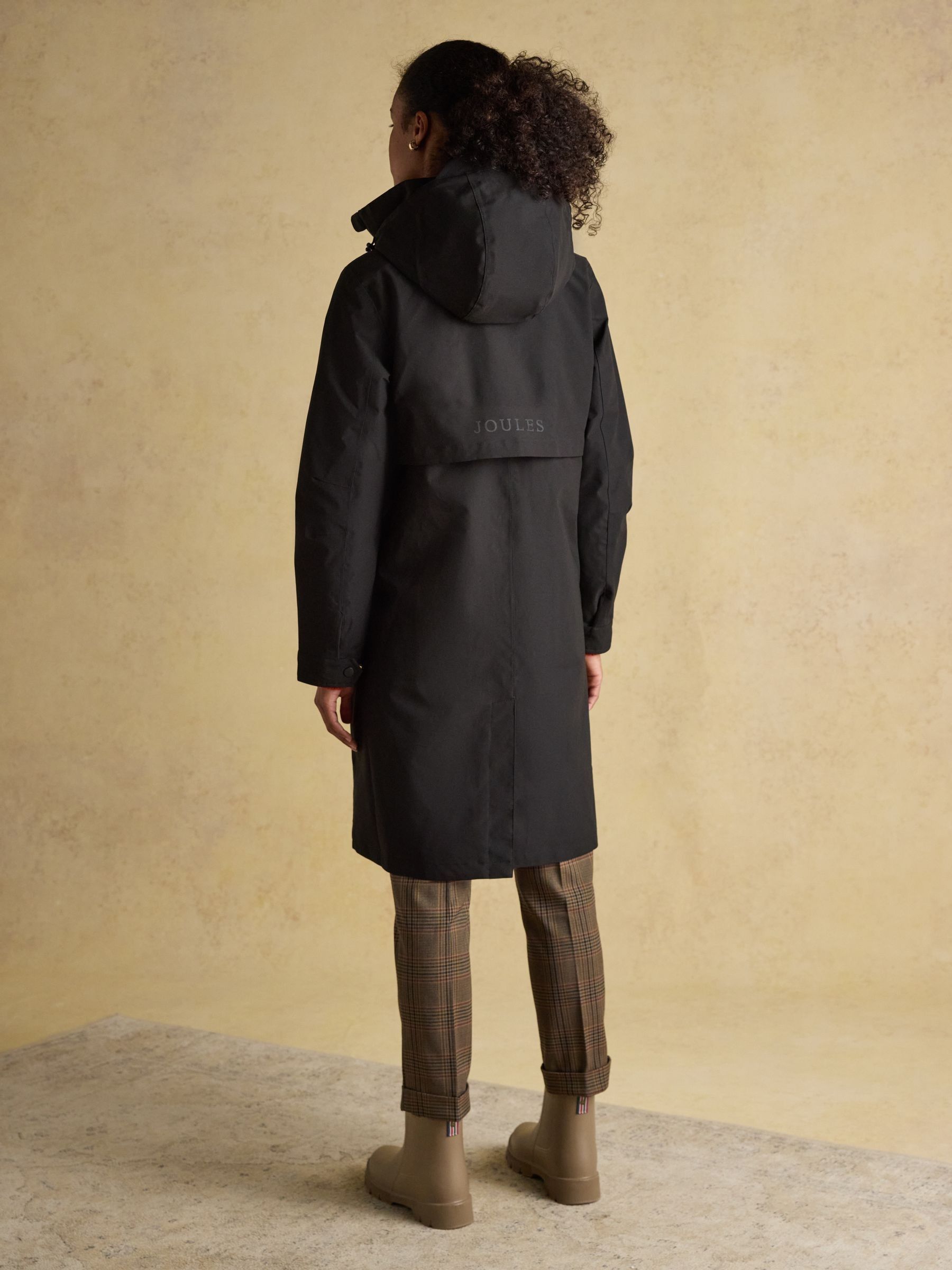 Rainaway Black Lightweight Waterproof Longline Raincoat with Hood - Image 2 of 15