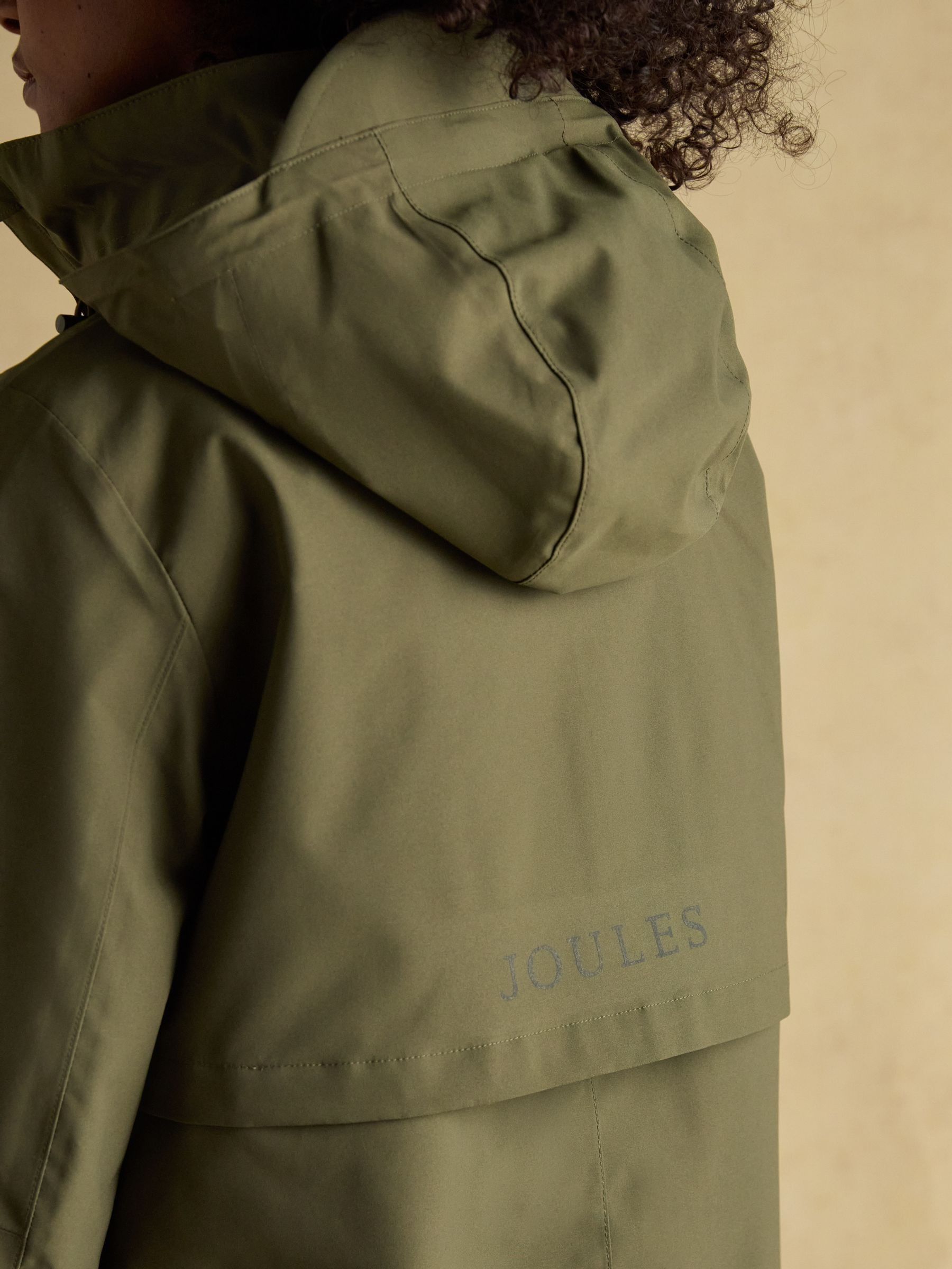 Rainaway Green Lightweight Waterproof Longline Raincoat with Hood - Image 11 of 14