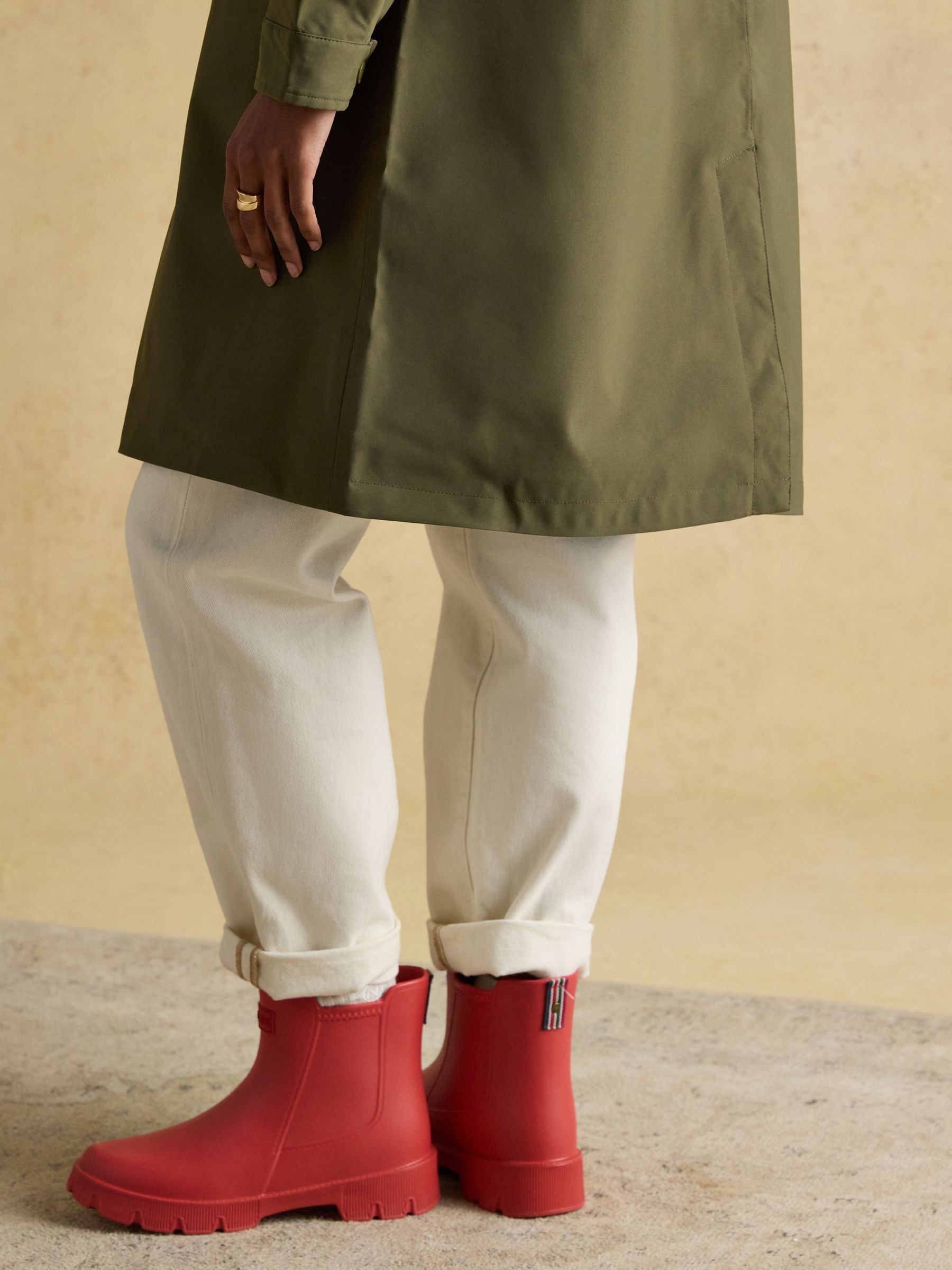 Rainaway Green Lightweight Waterproof Longline Raincoat with Hood - Image 8 of 14