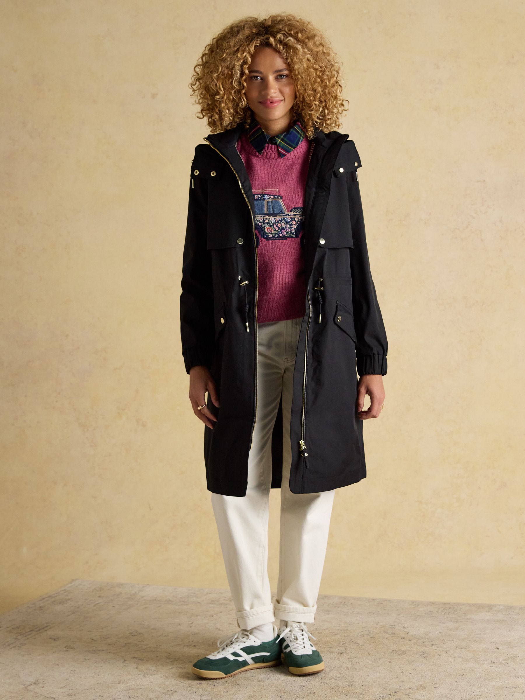 Elbridge Black Waterproof Coat with Hood - Image 11 of 12