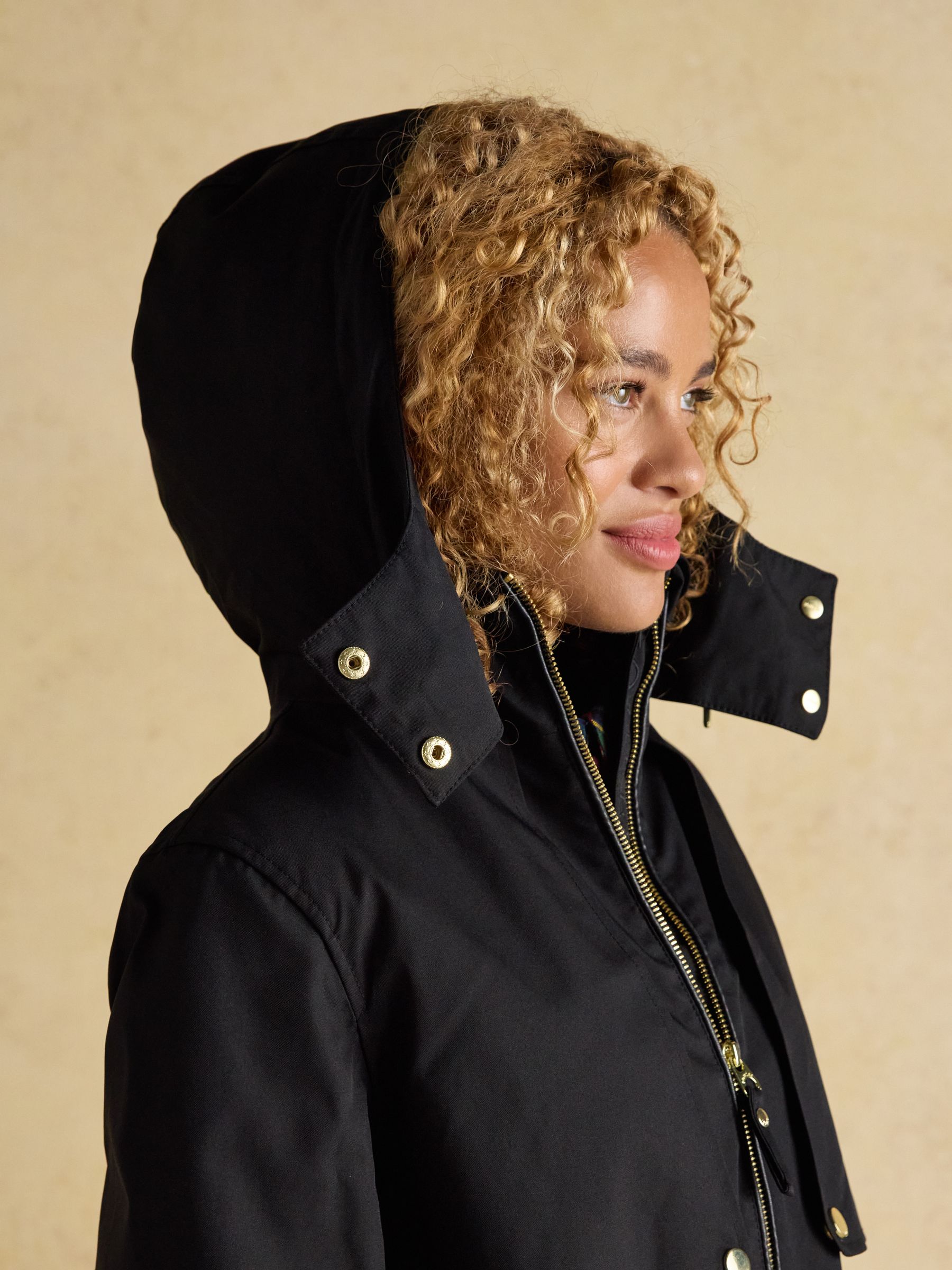 Elbridge Black Waterproof Coat with Hood - Image 6 of 12