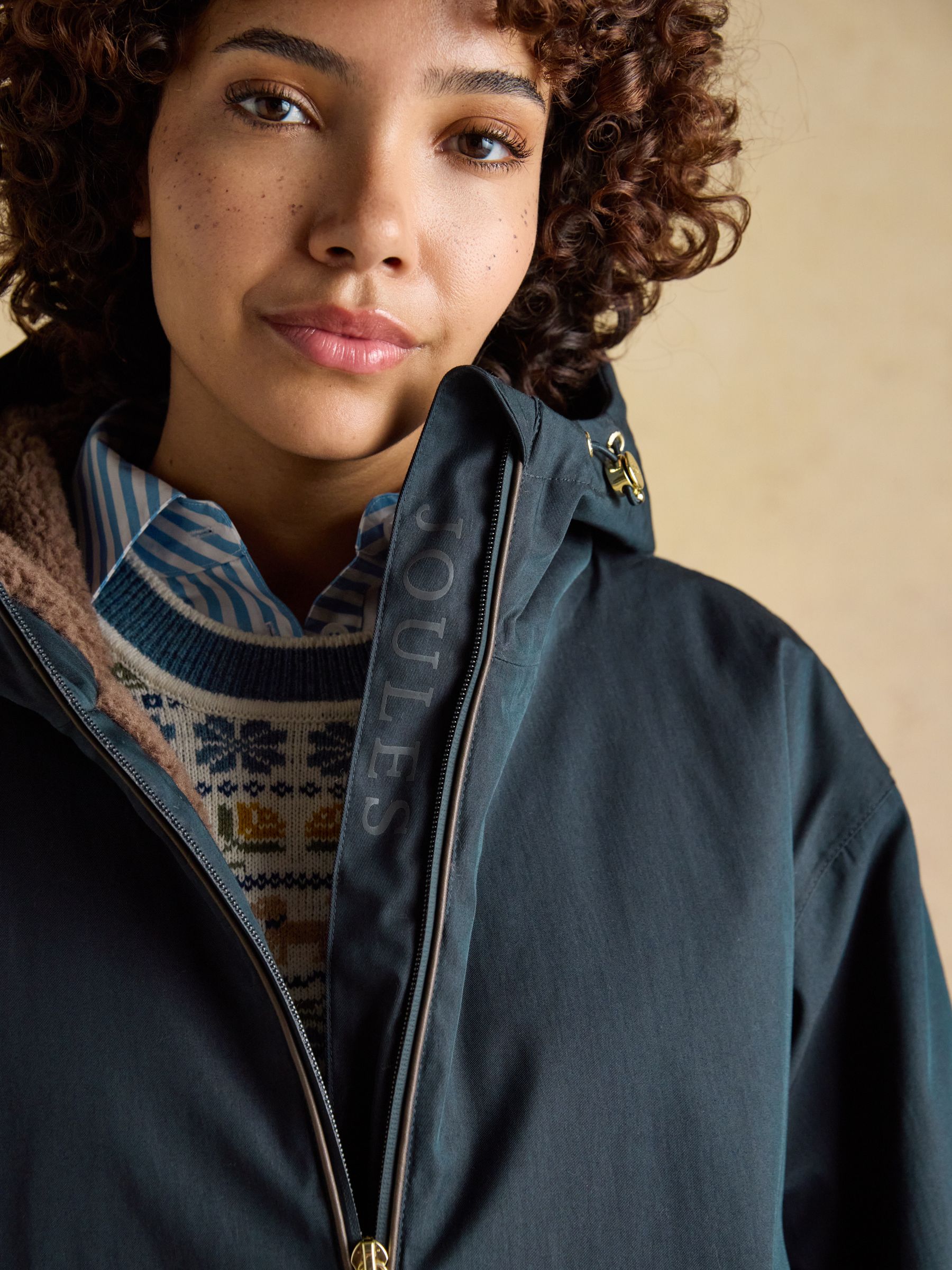 Coverwell Navy Waterproof Fleece Lined Coat - Image 4 of 13