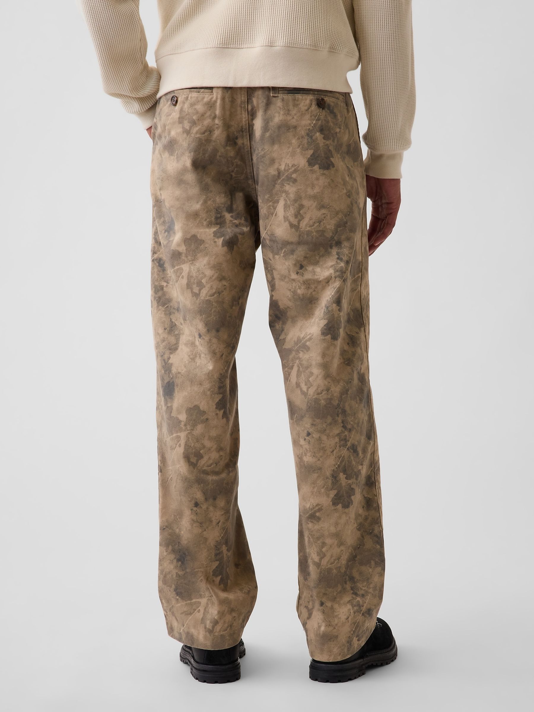 Green Heavyweight Twill Baggy Chinos - Image 2 of 6