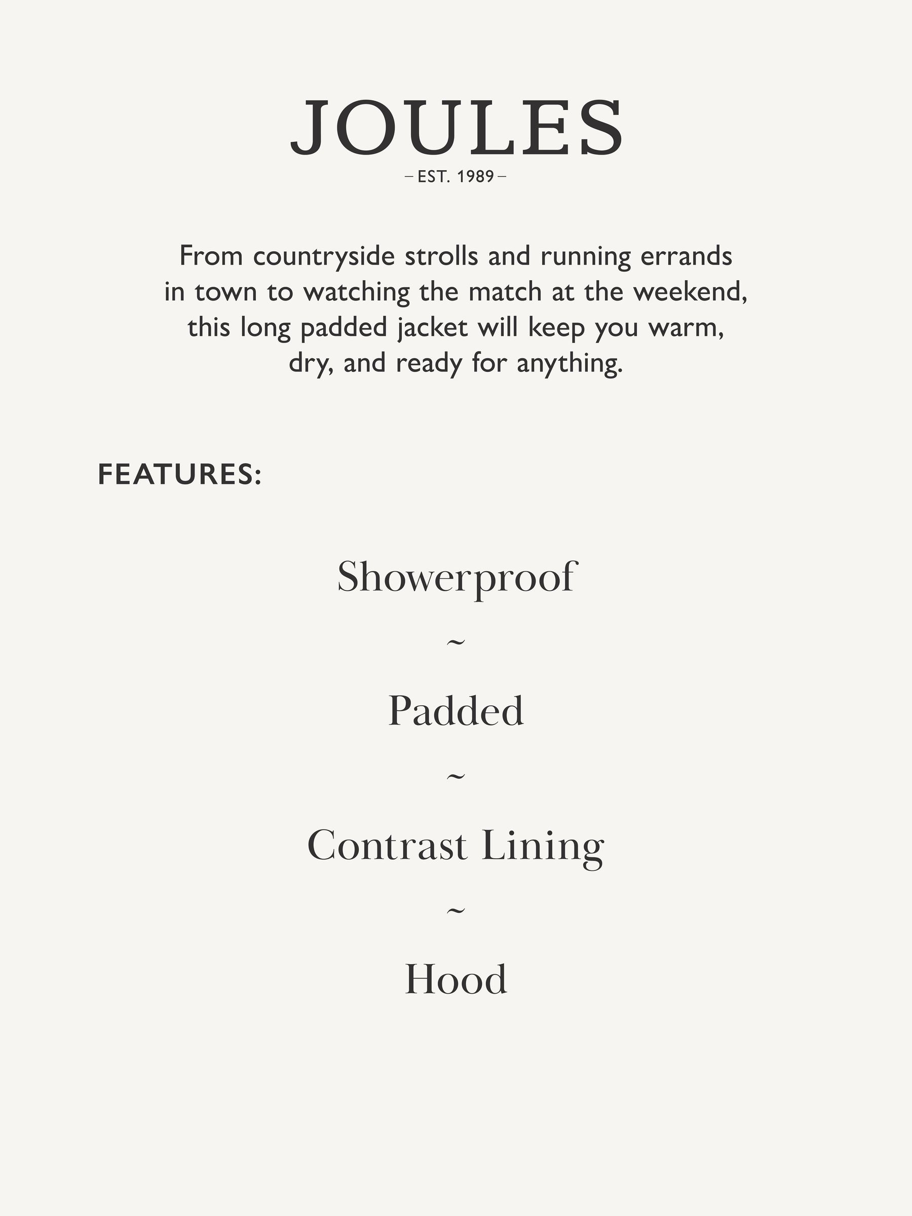 Kenley Navy Showerproof Long Padded Coat with Hood - Image 3 of 10