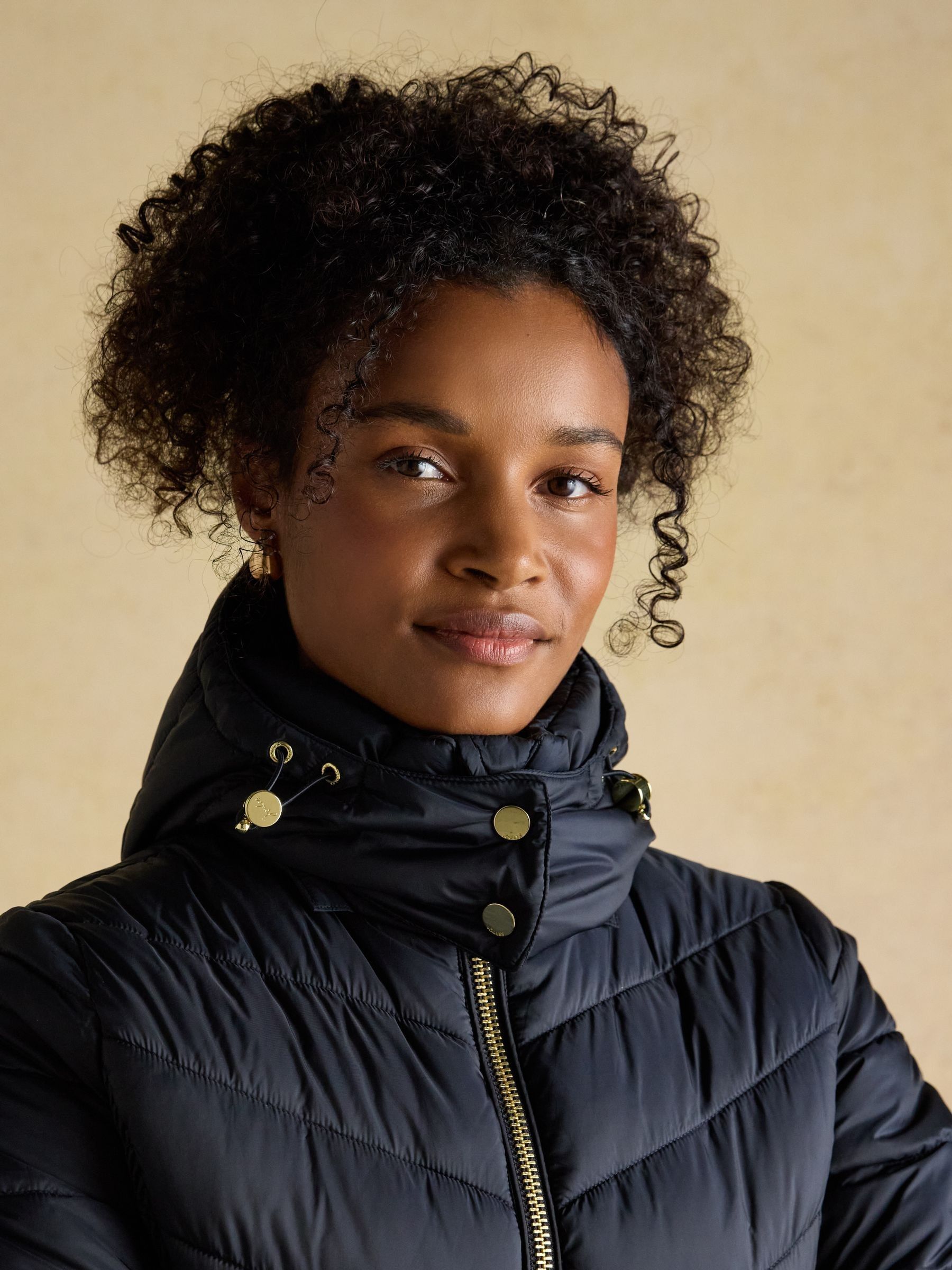 Pembury Navy Showerproof Longline Padded Coat with Hood - Image 10 of 14