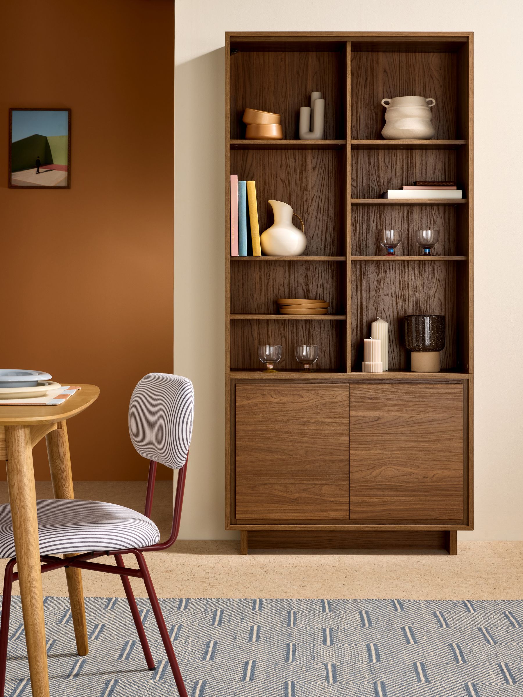 Dark Walnut Effect Kaci Shelving Unit - Image 1 of 4